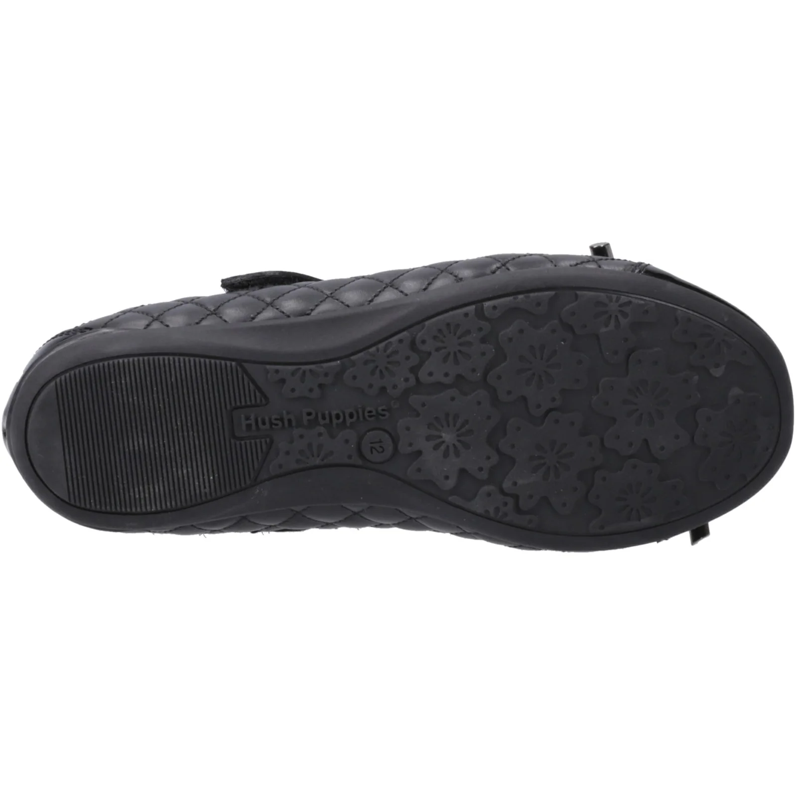 Hush Puppies Girls Lottie Quilt Ballerina Snr Black - Image 3