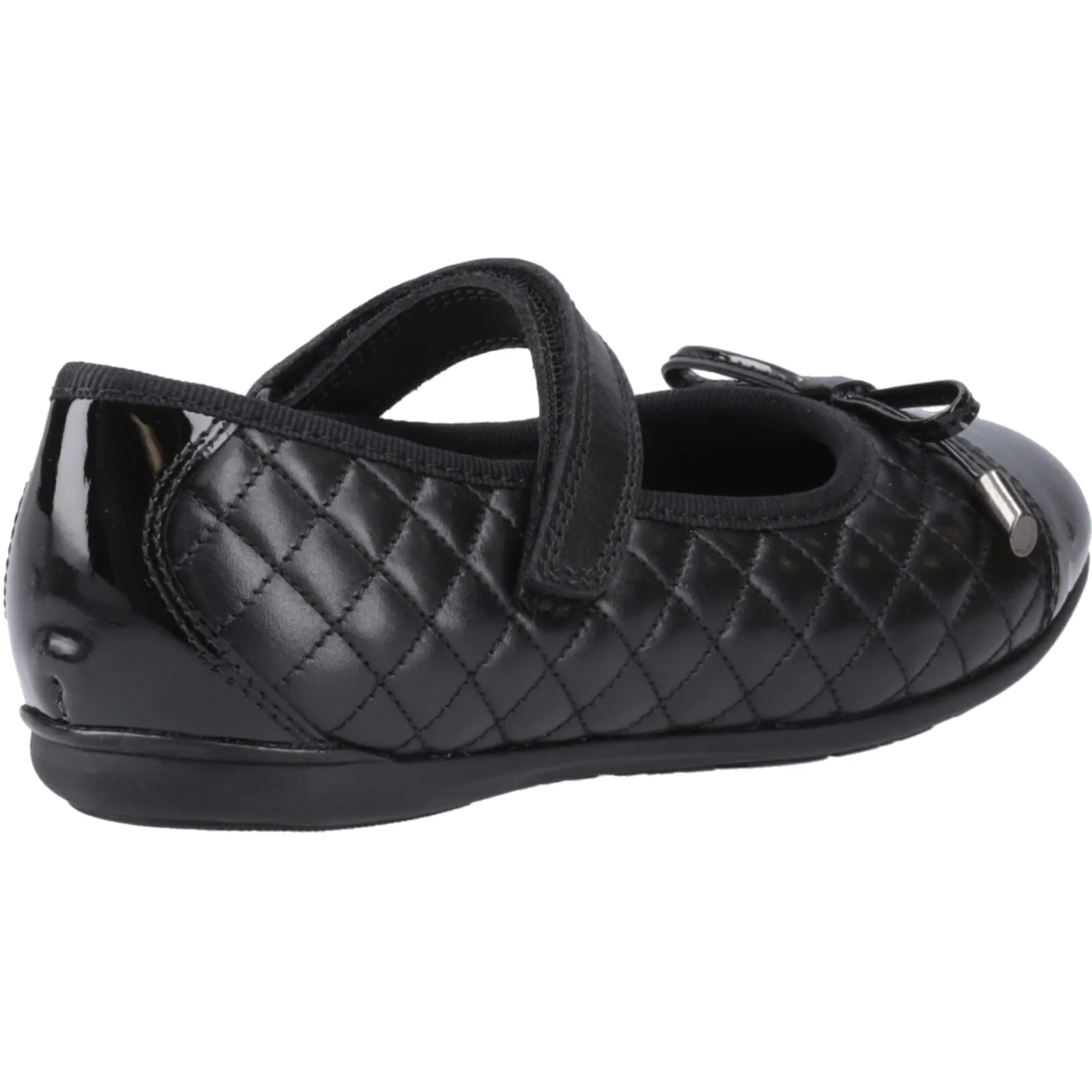 Hush Puppies Girls Lottie Quilt Ballerina Snr Black - Image 4