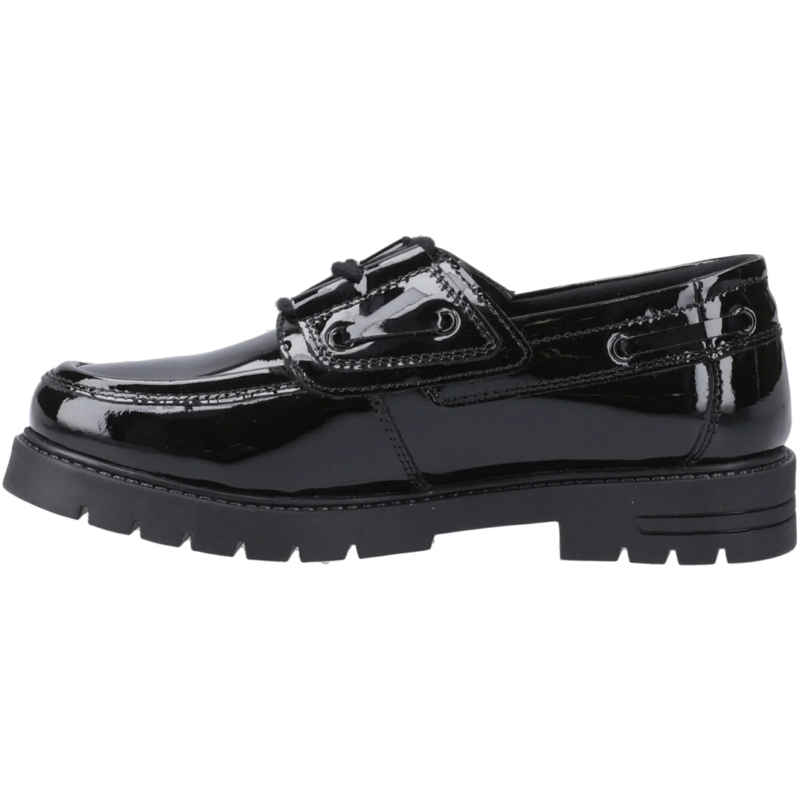Hush Puppies Girls Lucy Patent Snr Black - Image 2