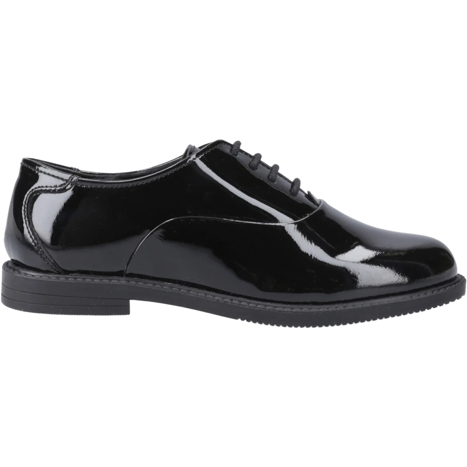 Hush Puppies Girls Nellie Patent Shoe Black