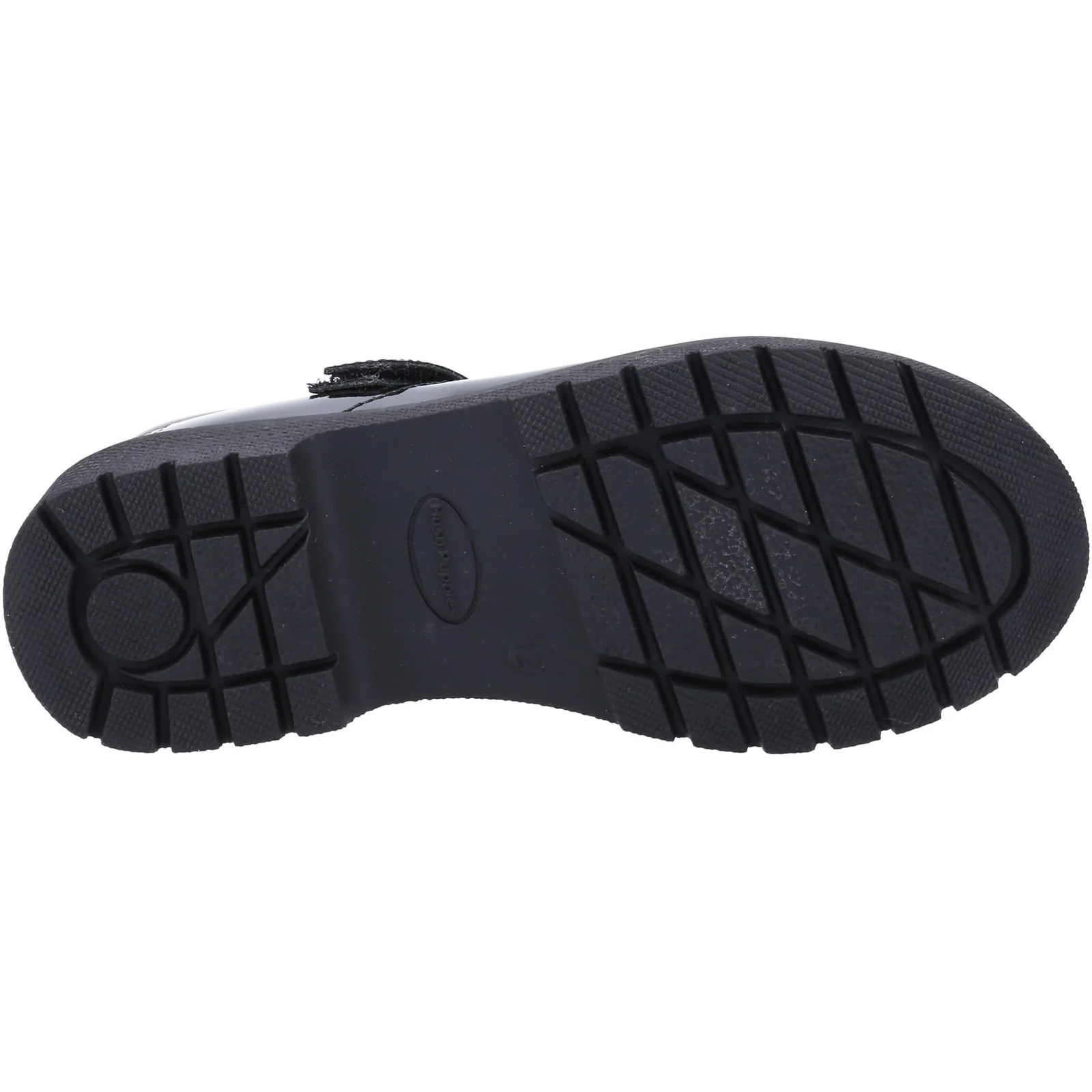 Hush Puppies Girls Tally Senior Patent School Shoe Patent Black - Image 2