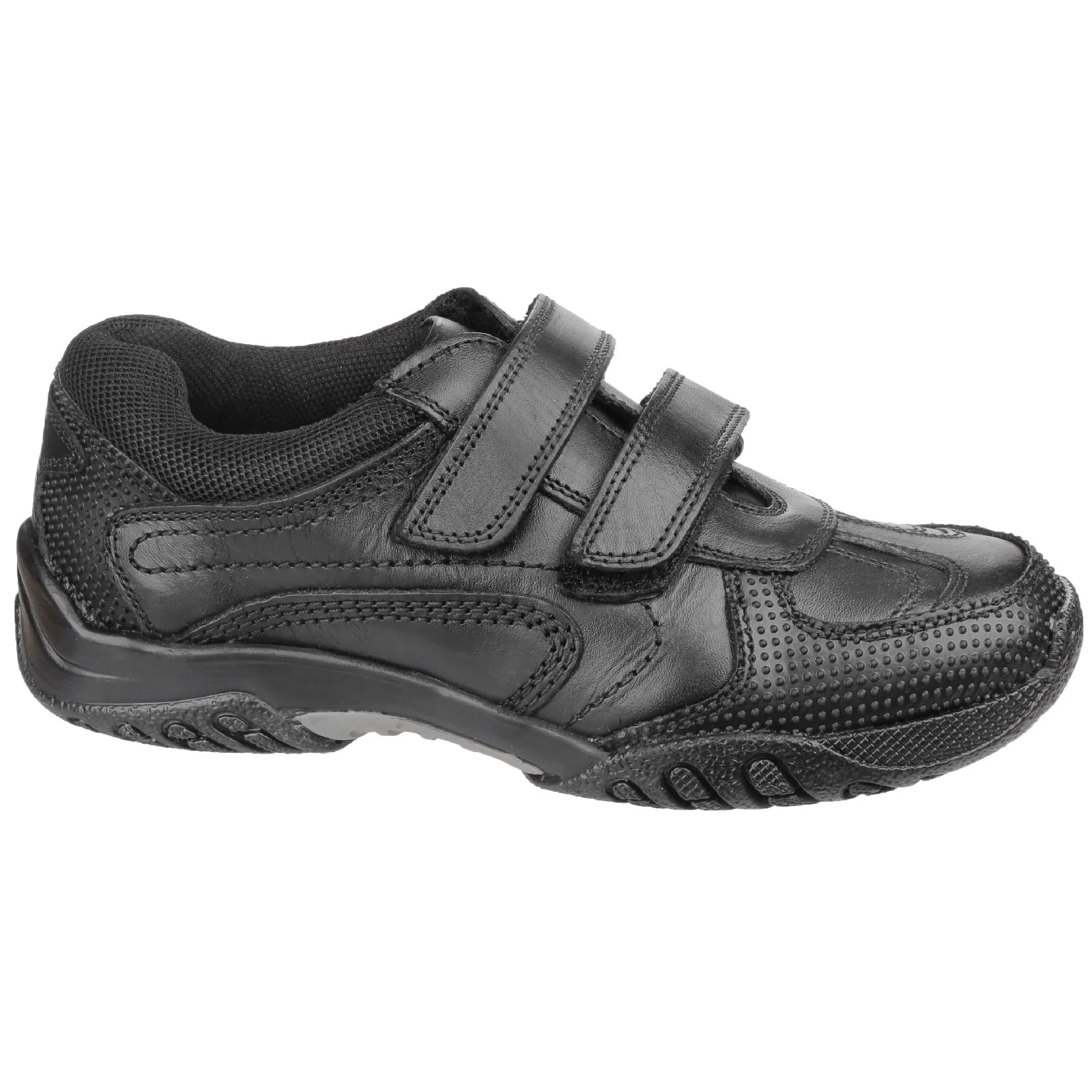 Hush Puppies Junior Boys Jezza Junior School Shoe Black