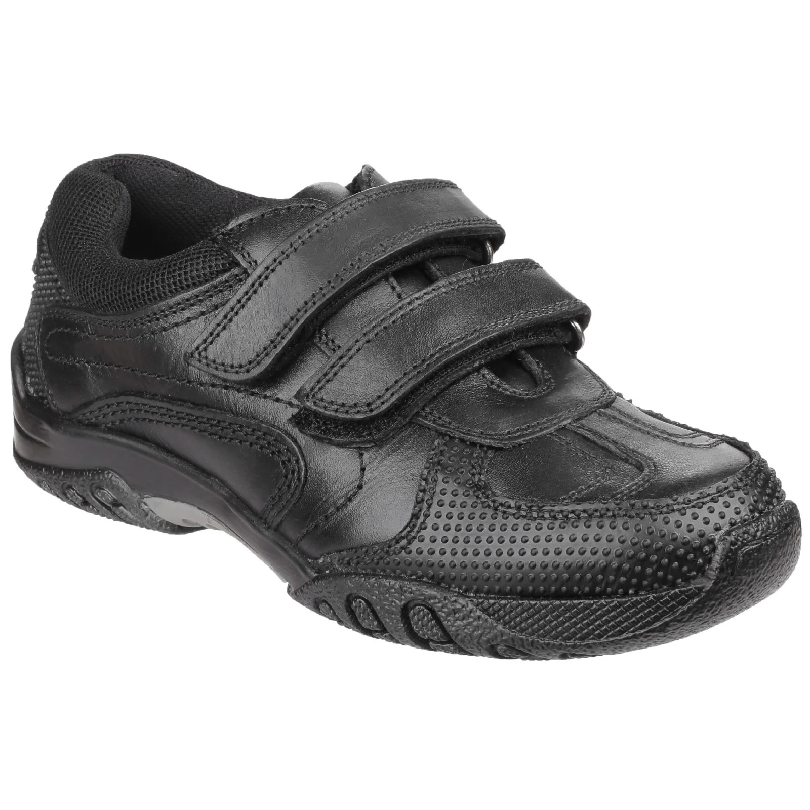 Hush Puppies Junior Boys Jezza Junior School Shoe Black - Image 4