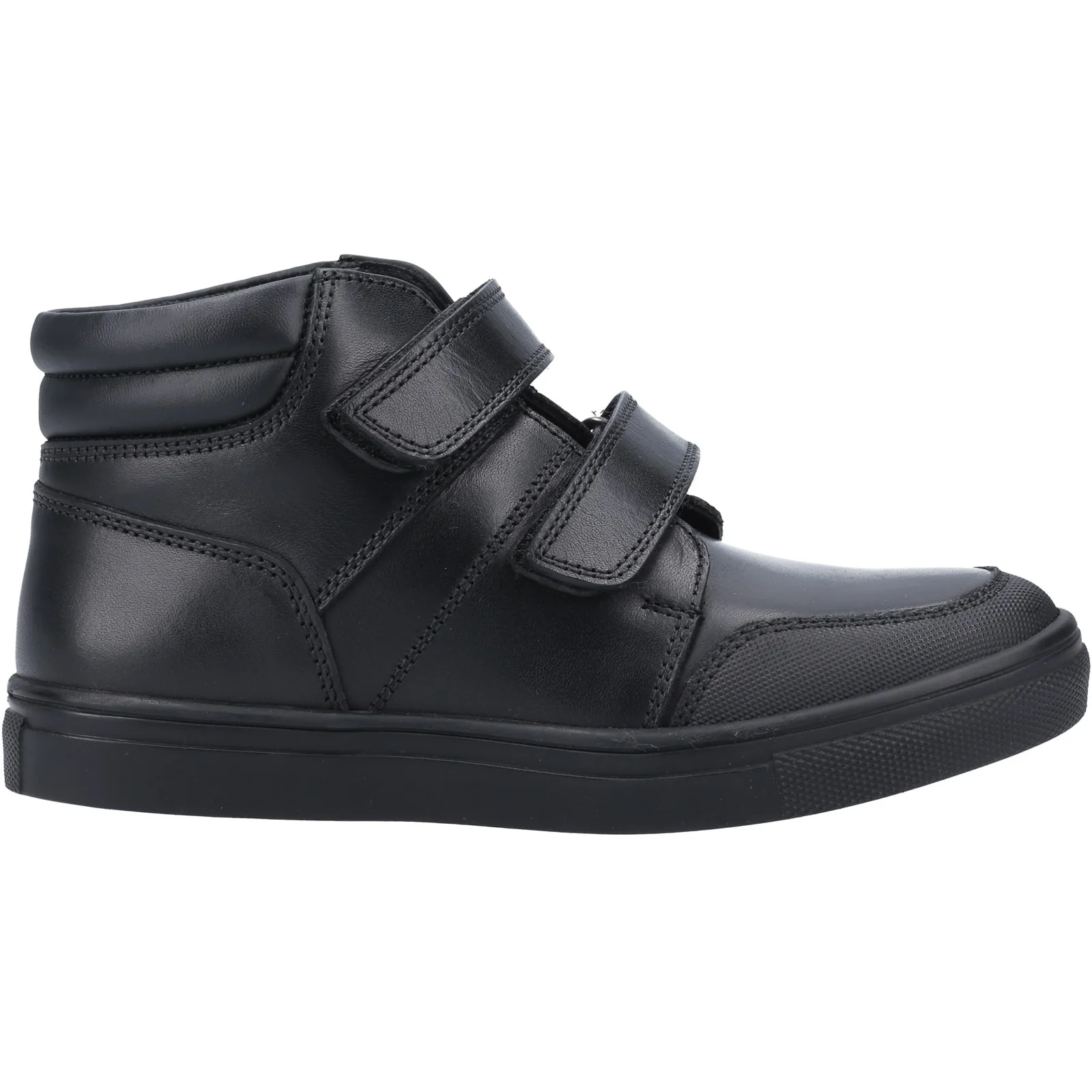 Hush Puppies Junior Boys Seth Junior School Shoe Black