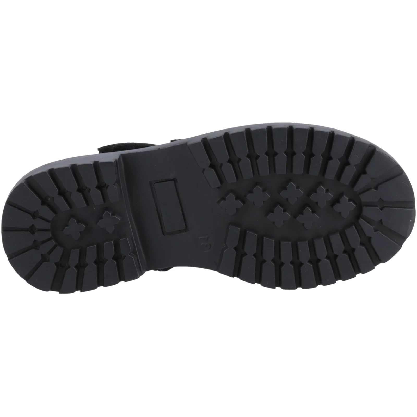 Hush Puppies Junior Girls Astrid Bow Patent Jnr Black - Image 3