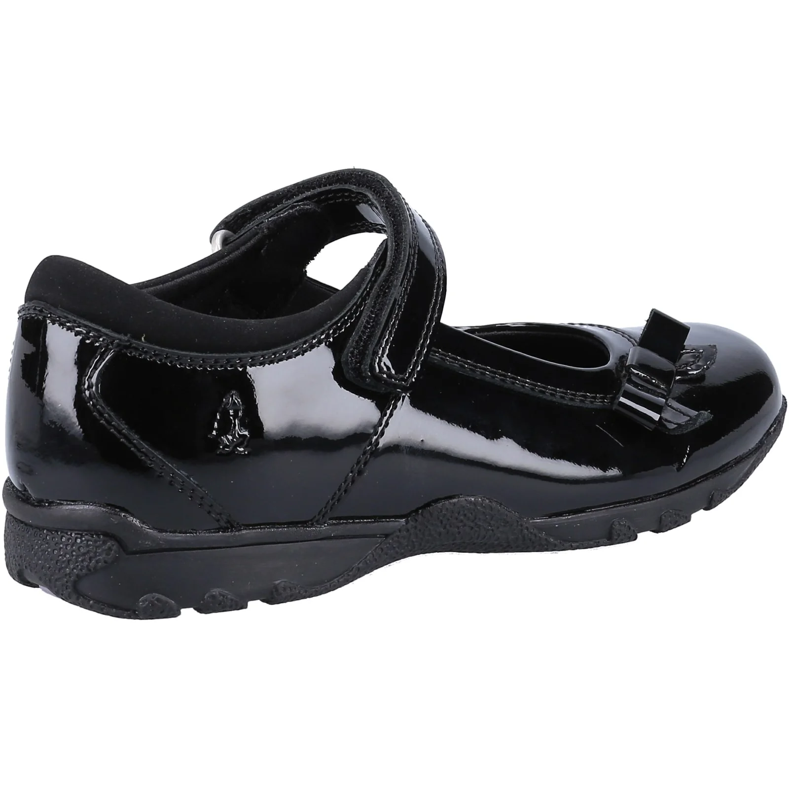 Hush Puppies Junior Girls Carrie School Shoe Junior Black - Image 3