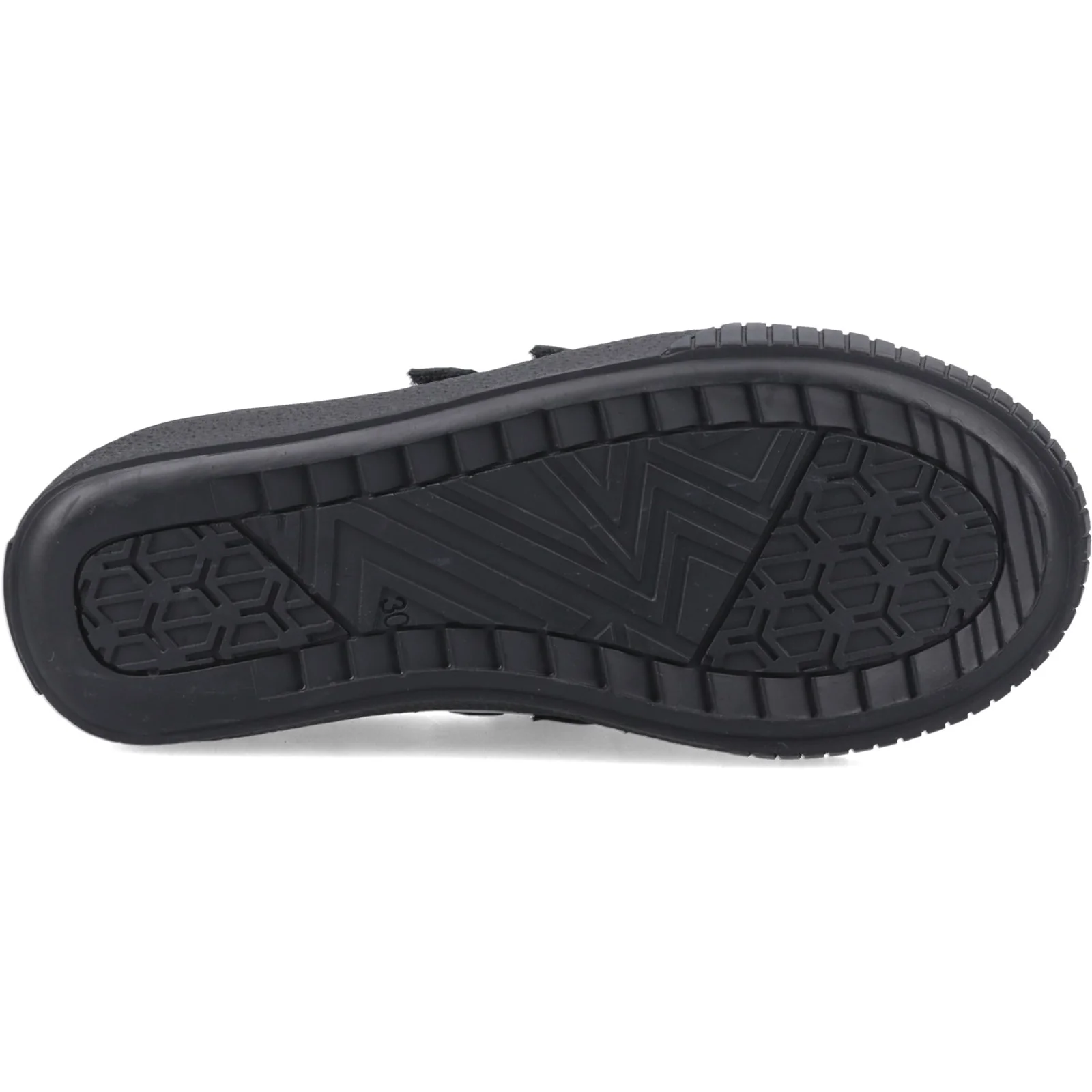 Hush Puppies Junior Girls ELSIE TOUCH FASTENING JN Black Patent - Image 3