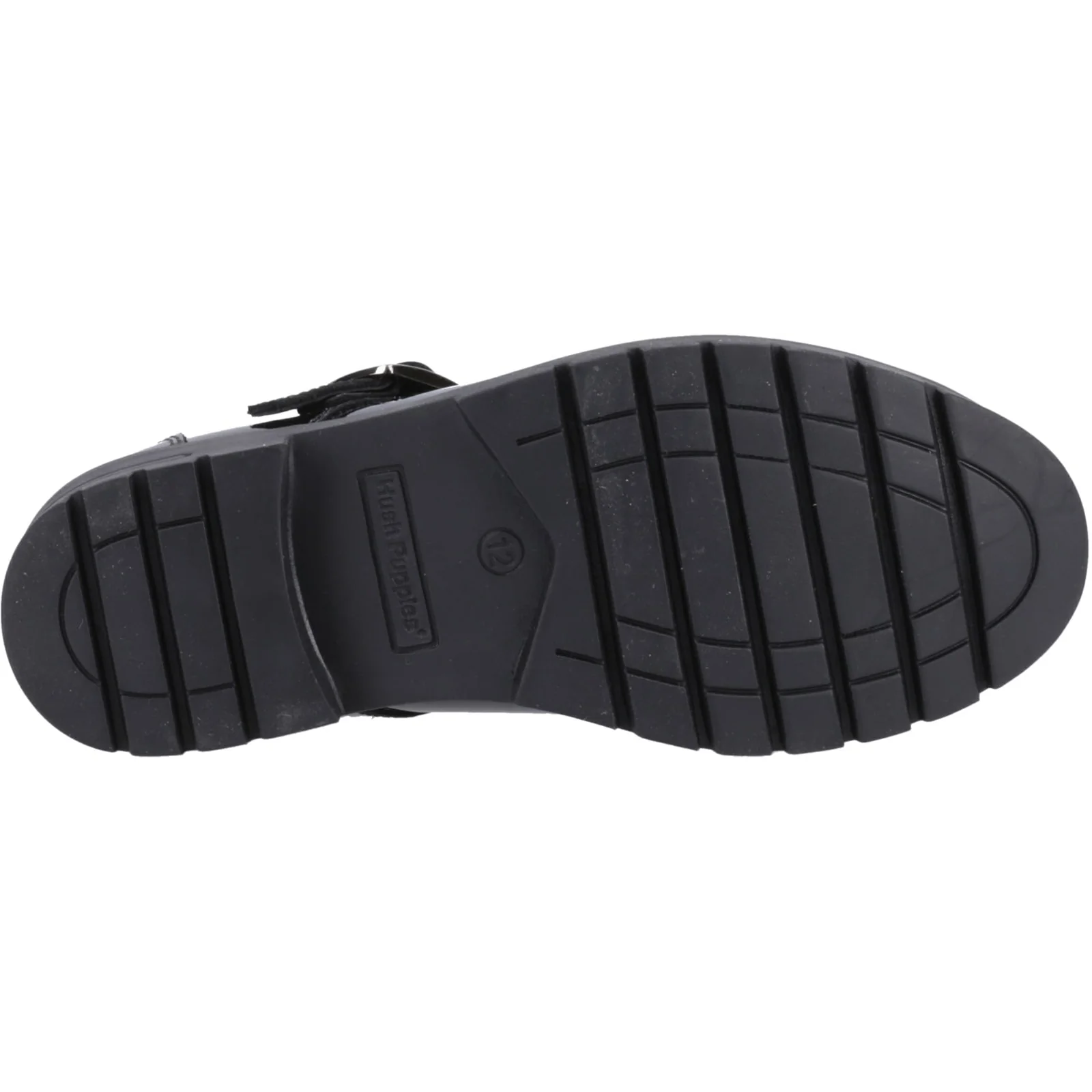 Hush Puppies Junior Girls Fiona Patent Junior Shoe Black - Image 3