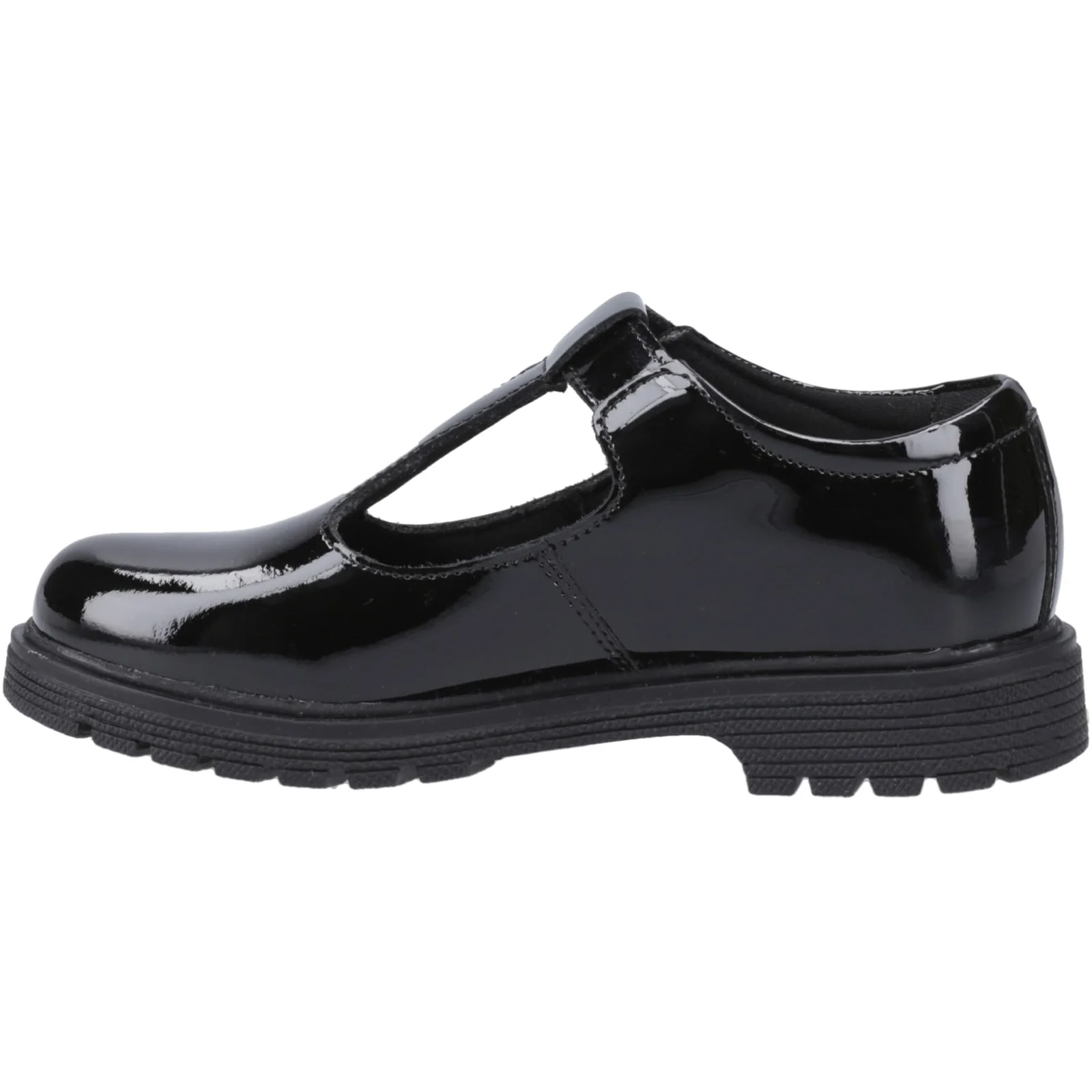 Hush Puppies Junior Girls Gracie Junior Patent School Shoe Patent Black - Image 2