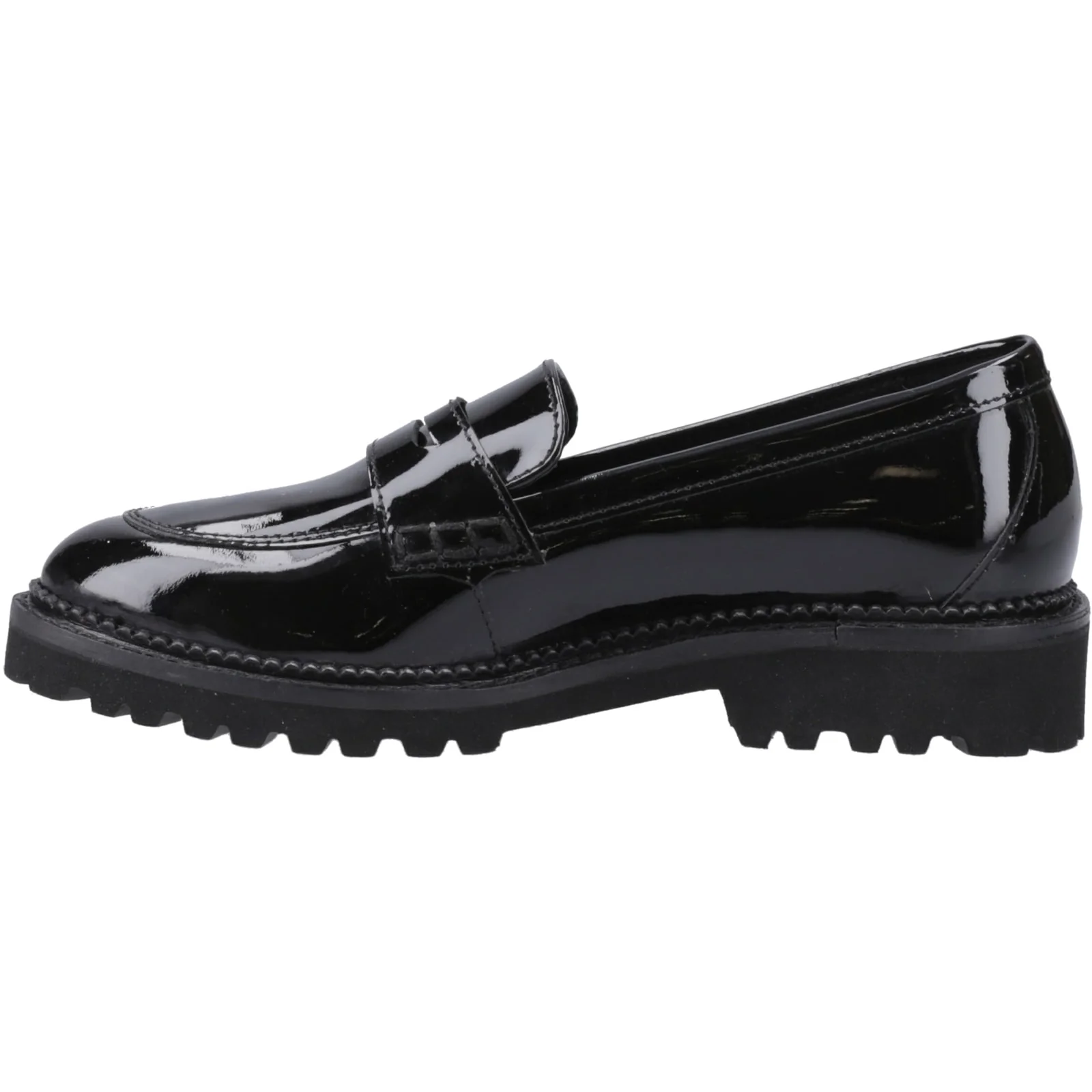 Hush Puppies Junior Girls Grazia Loafer Patent Jnr Black - Image 2