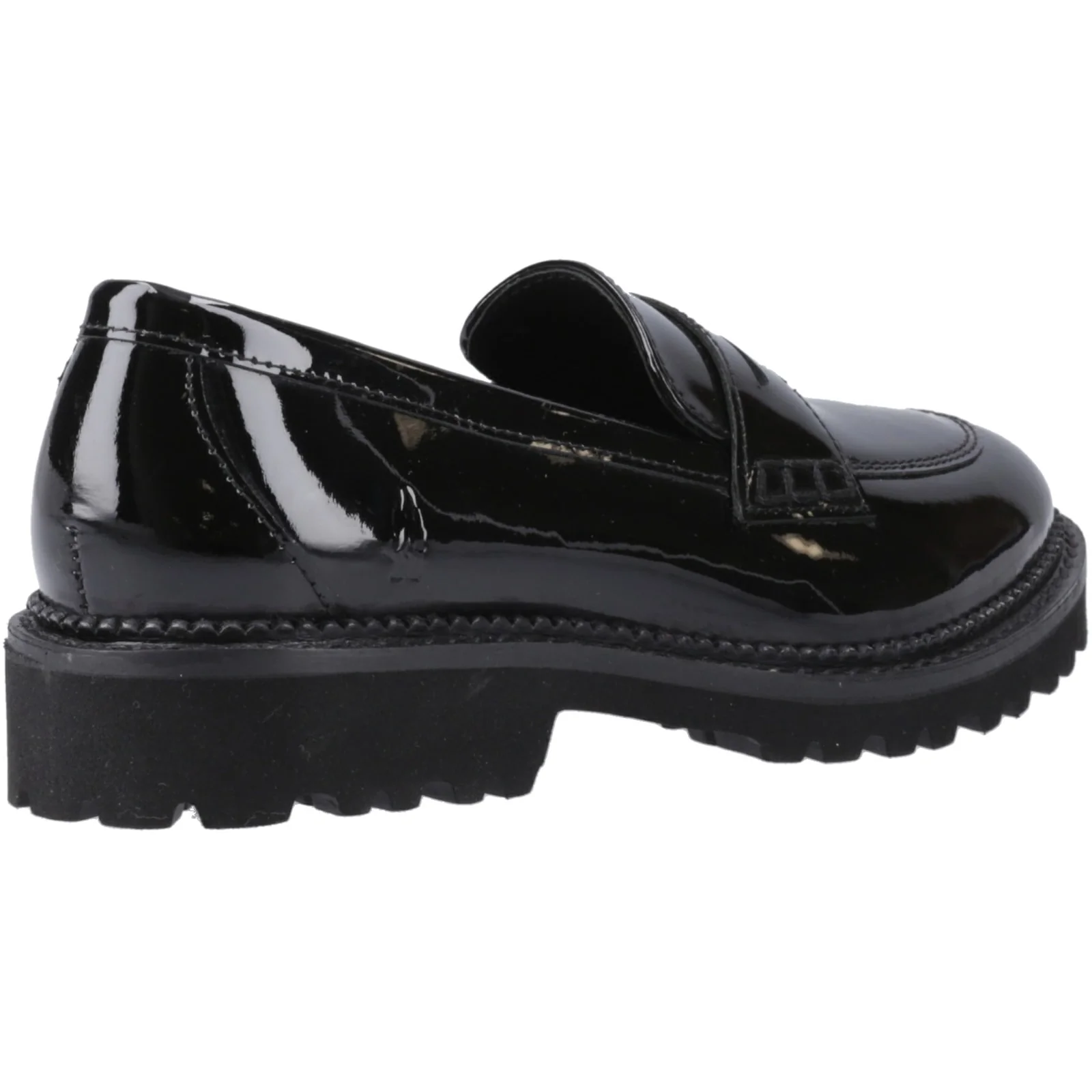 Hush Puppies Junior Girls Grazia Loafer Patent Jnr Black - Image 4