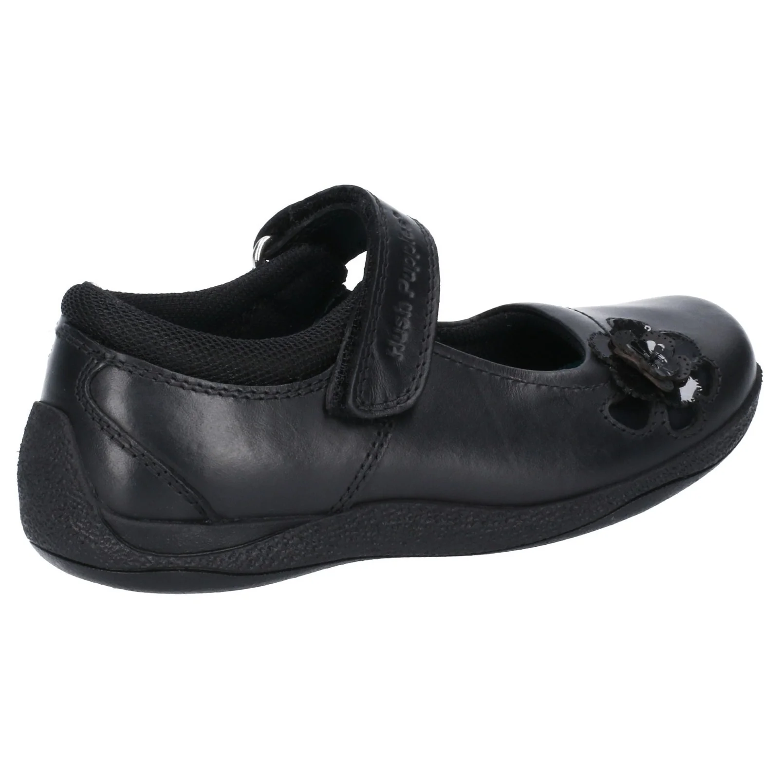 Hush Puppies Junior Girls Jessica Junior School Shoe Black - Image 3