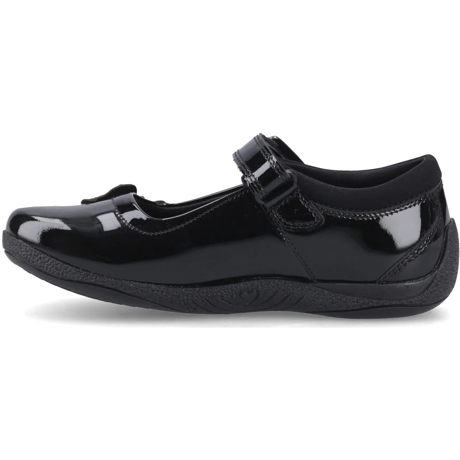 Hush Puppies Junior Girls JULIE BALLERINA PATENT Black - Image 2