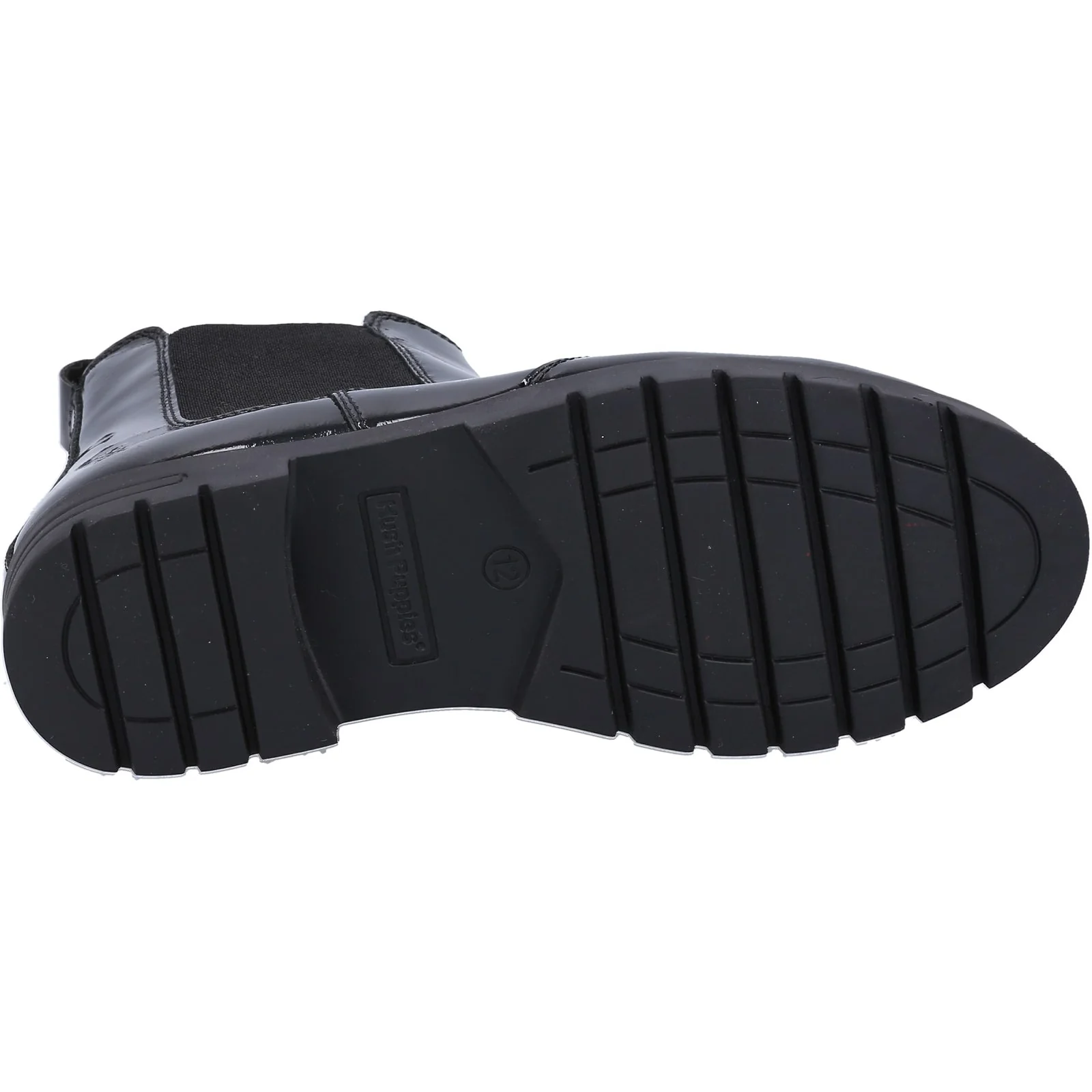 Hush Puppies Junior Girls Laura Patent JNR Chelsea Black - Image 2