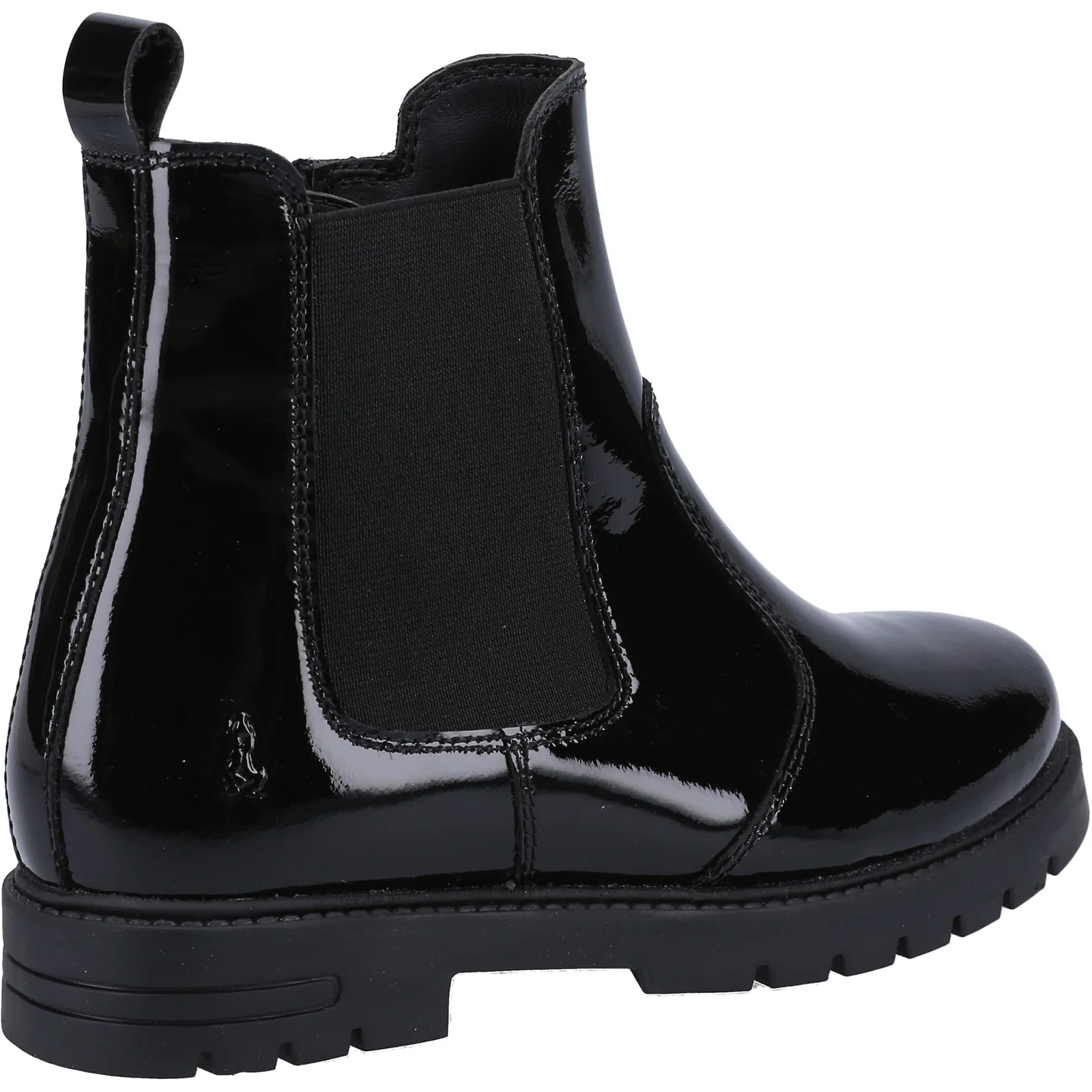 Hush Puppies Junior Girls Laura Patent JNR Chelsea Black - Image 3
