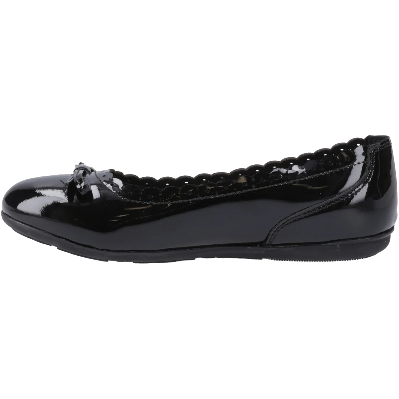 Hush Puppies Junior Girls Lillie Ballerina Patent Black - Image 2