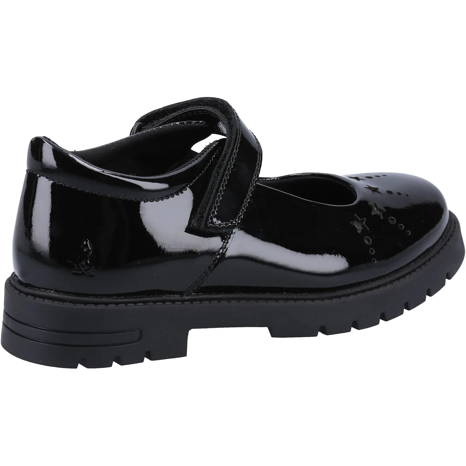 Hush Puppies Junior Girls Sabrina Patent JNR Shoe Black - Image 3