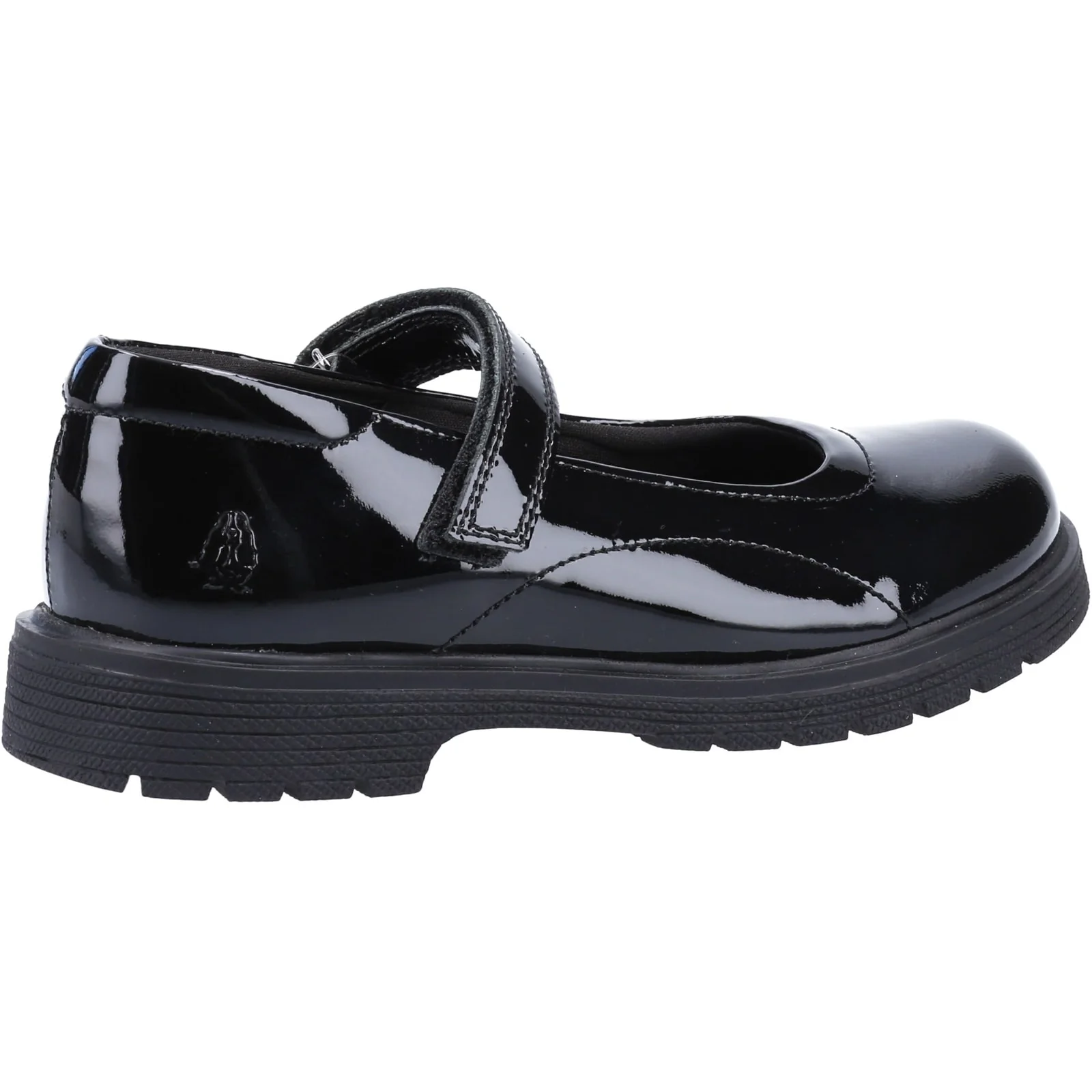 Hush Puppies Junior Girls Tally Junior Patent School Shoe Patent Black - Image 3