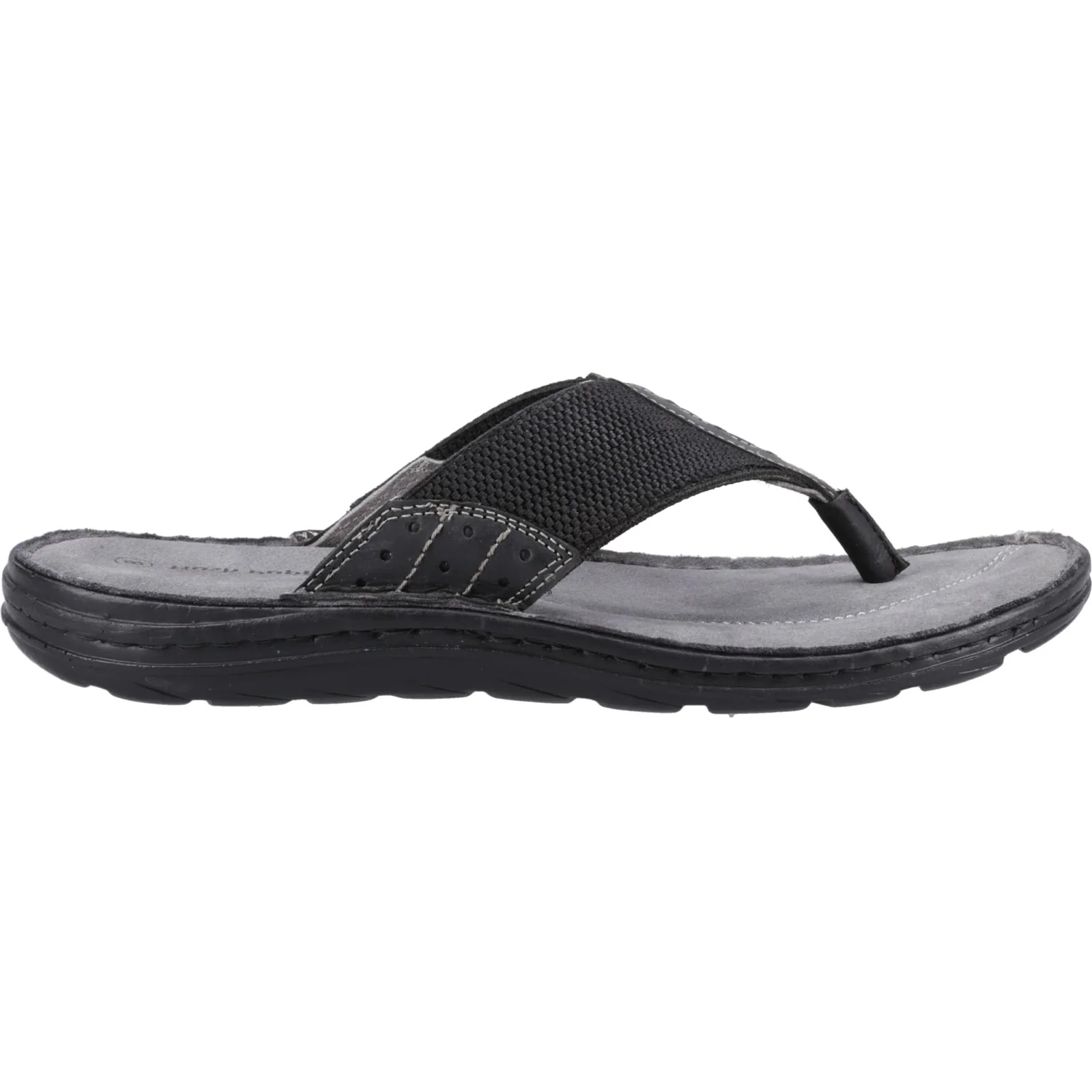 Hush Puppies Mens Alan Toepost Sandal Black