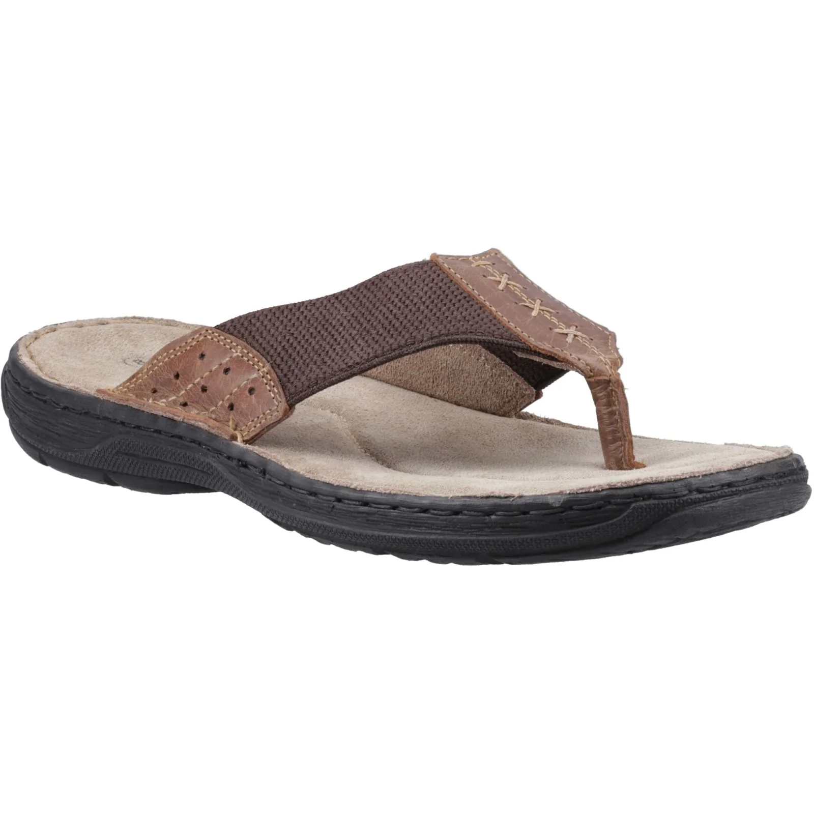 Hush Puppies Mens Alan Toepost Sandal Tan - Image 5