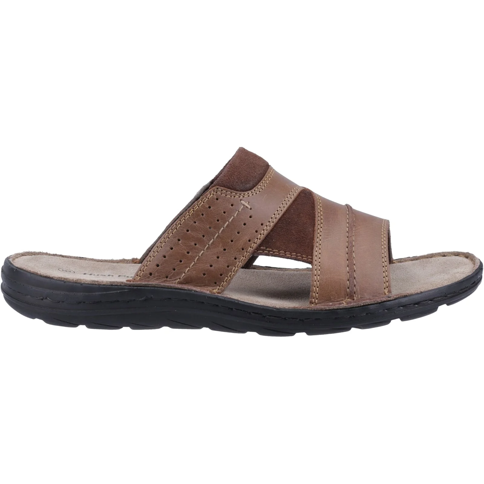 Hush Puppies Mens Archer Mule Sandal Tan