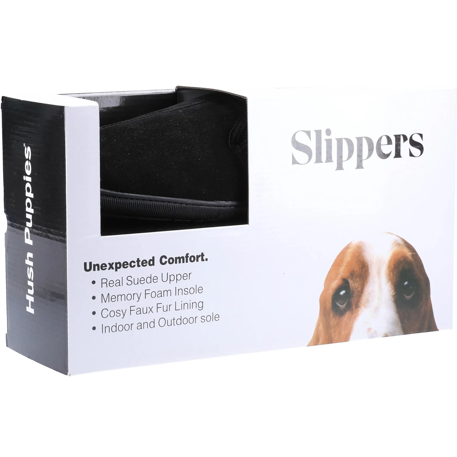 Hush Puppies Mens Arnold Slipper Black - Image 5