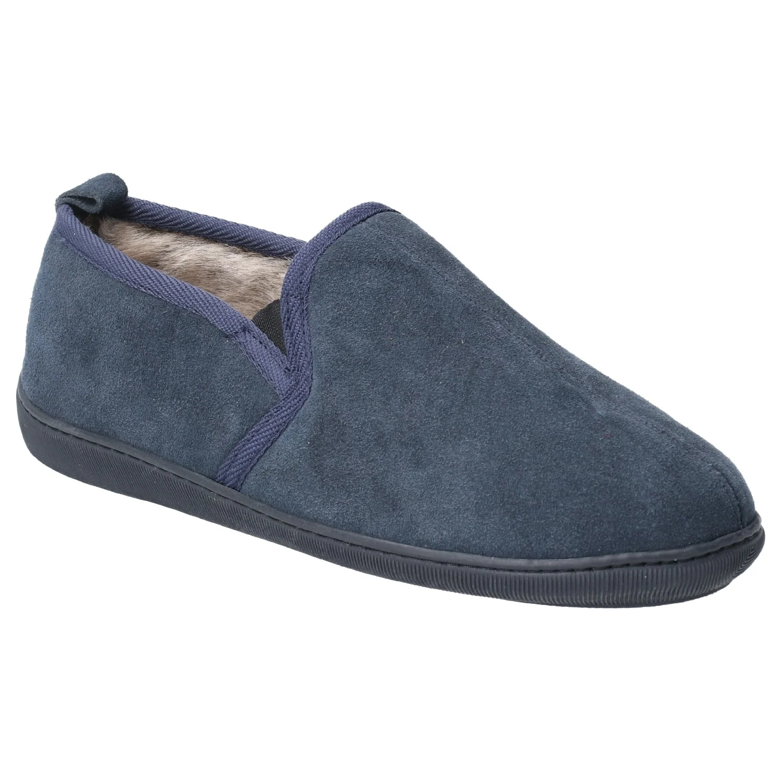 Hush Puppies Mens Arnold Slipper Navy - Image 4