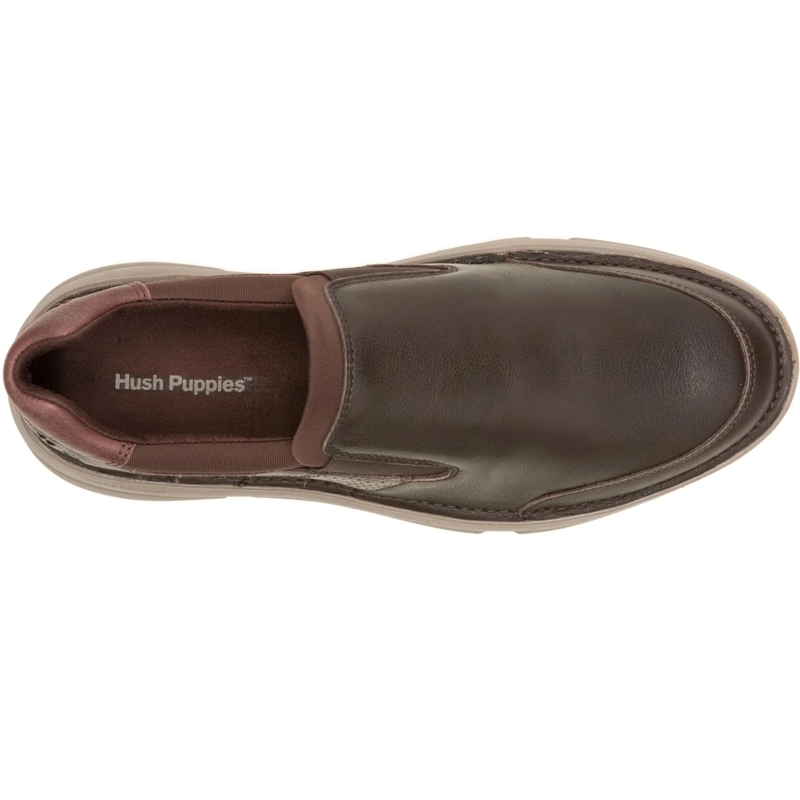 Hush Puppies Mens Baylor Step-In Brown - Image 3
