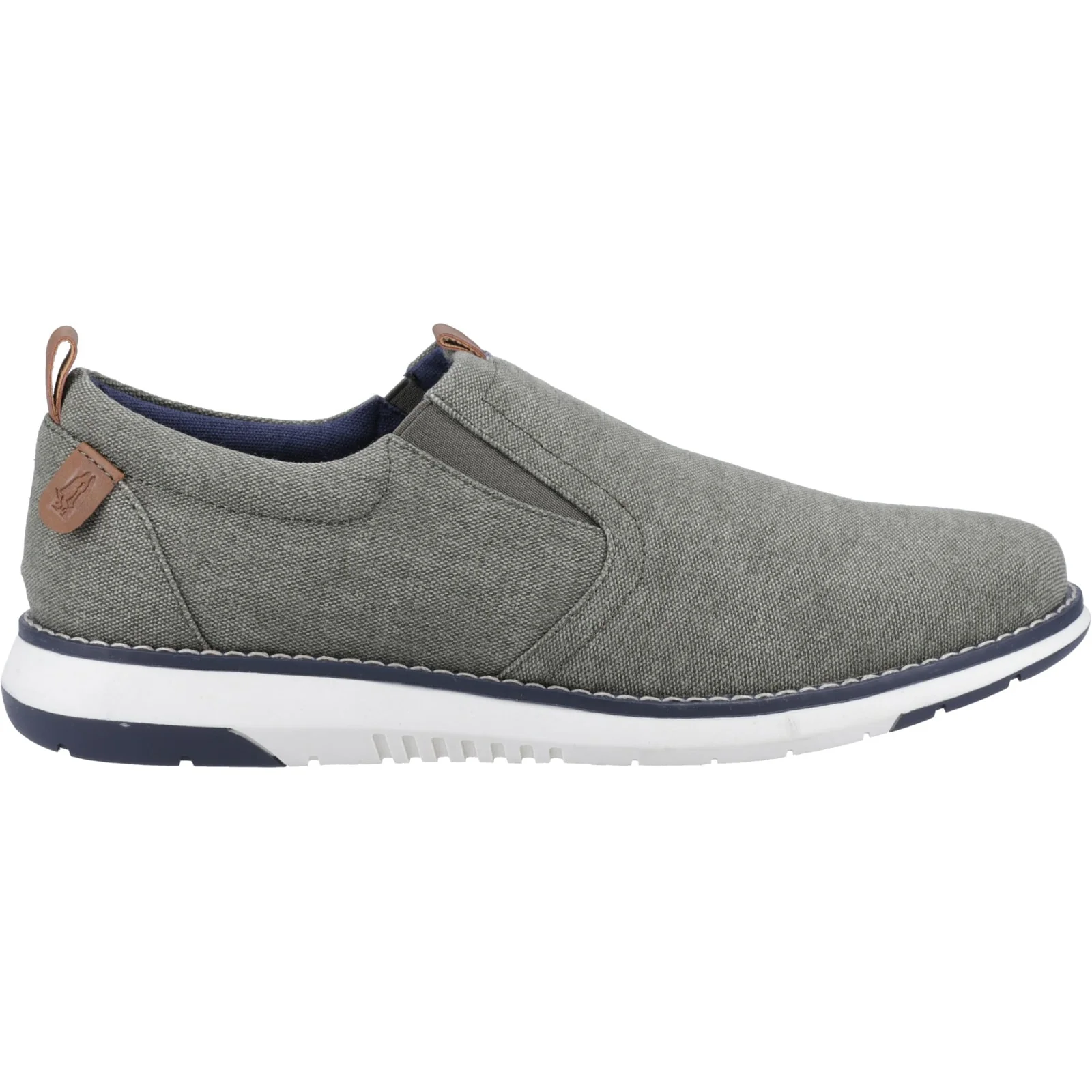Hush Puppies Mens Benny Slip On Shoe Khaki
