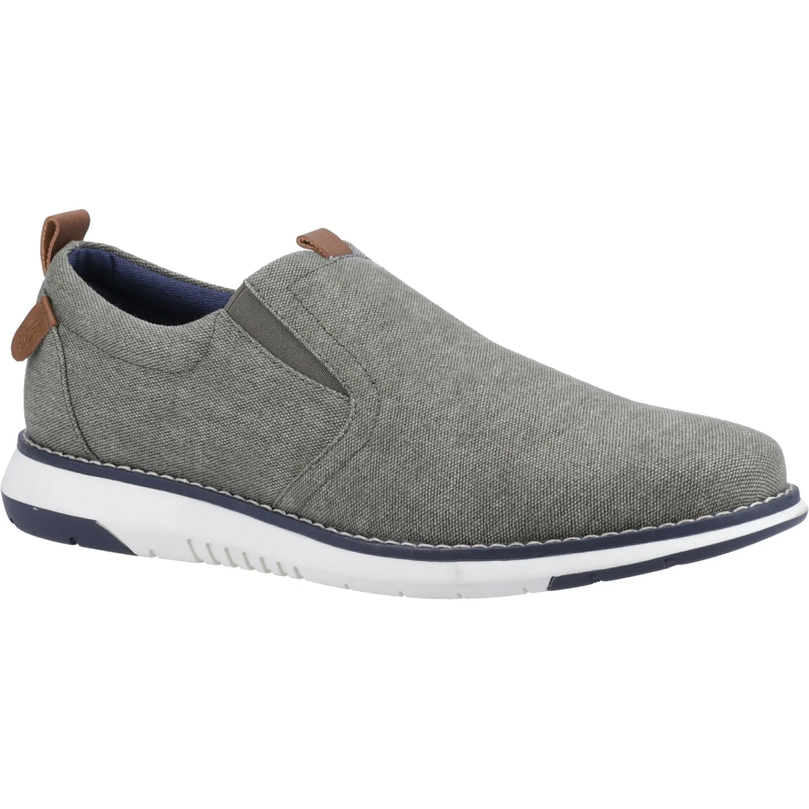 Hush Puppies Mens Benny Slip On Shoe Khaki - Image 4