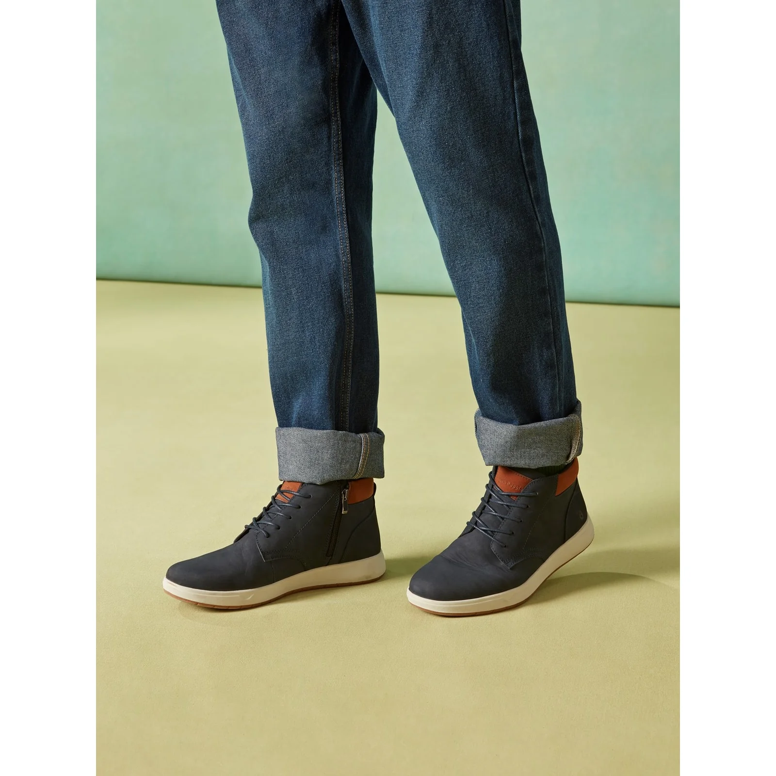 Hush Puppies Mens Bronko Chukka Boot Navy - Image 6