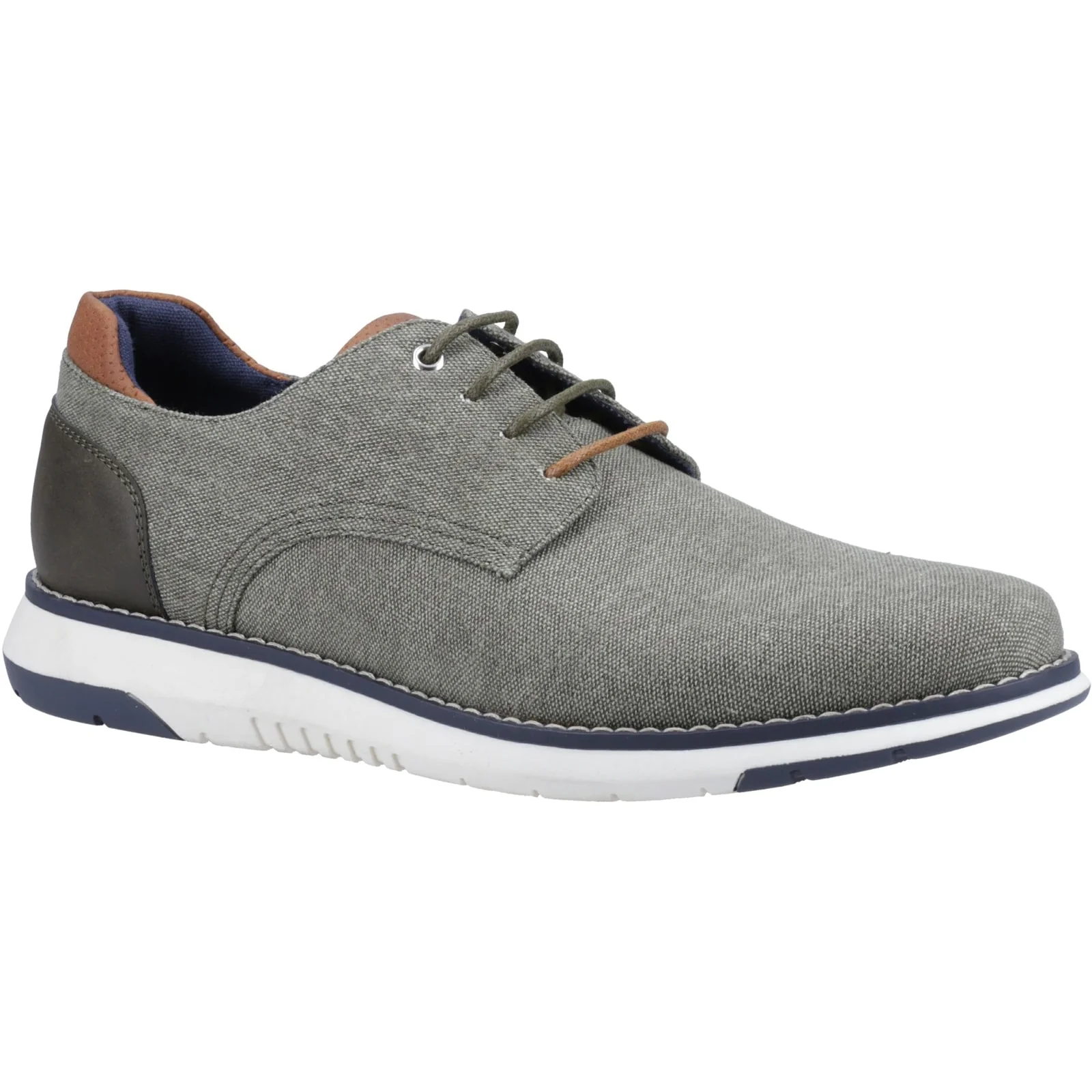 Hush Puppies Mens Bruce Lace Up Shoe Khaki - Image 4