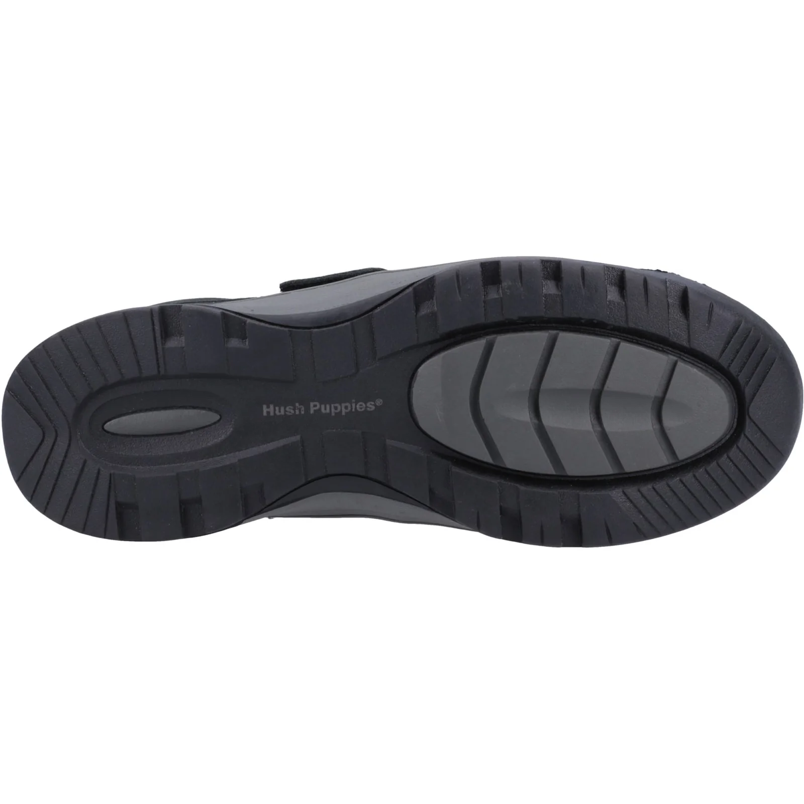 Hush Puppies Mens Casper Touch Fastening Shoes Navy Nubuck - Image 3