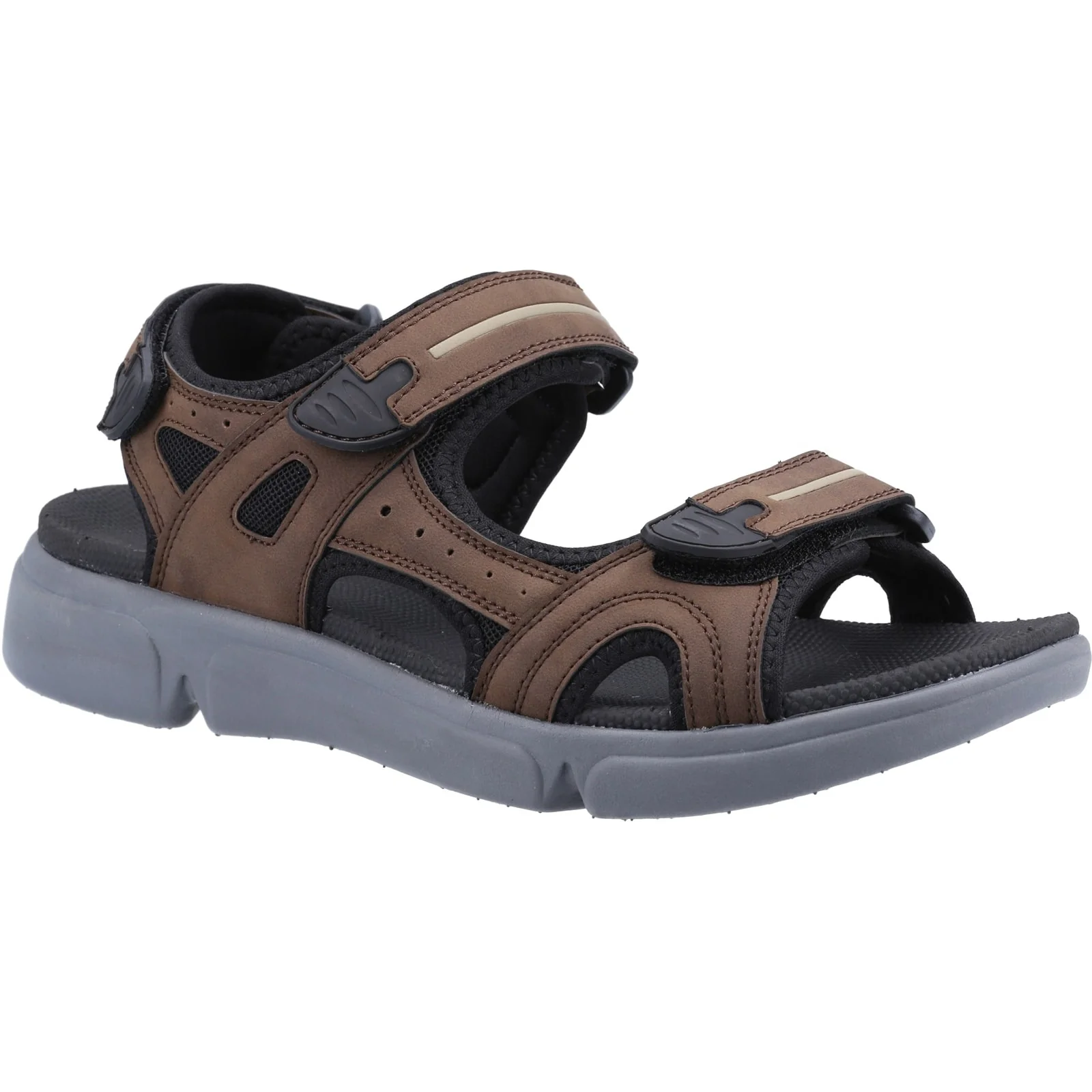 Hush Puppies Mens Castro Sandal Brown - Image 4