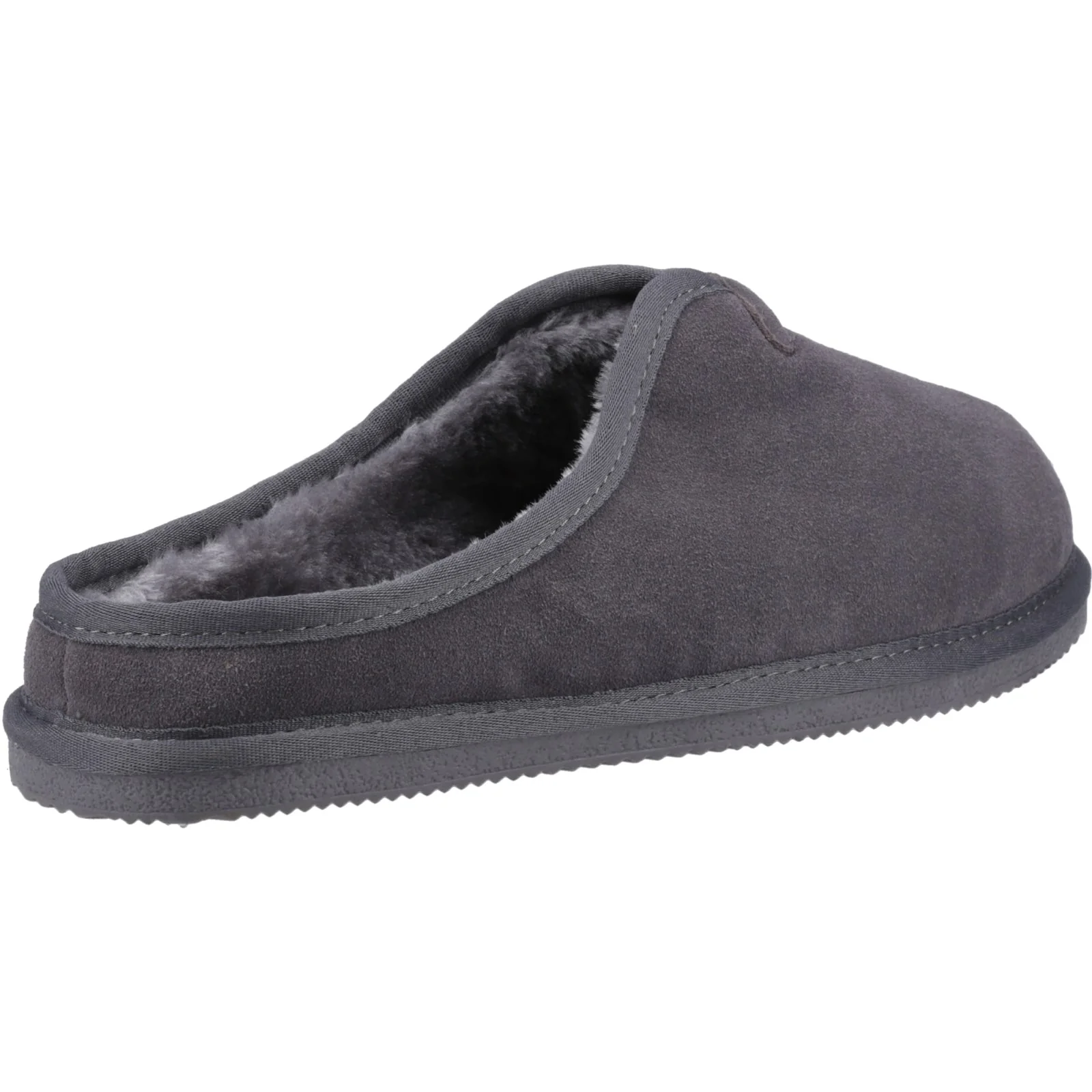 Hush Puppies Mens Conrad Slippers Grey - Image 4