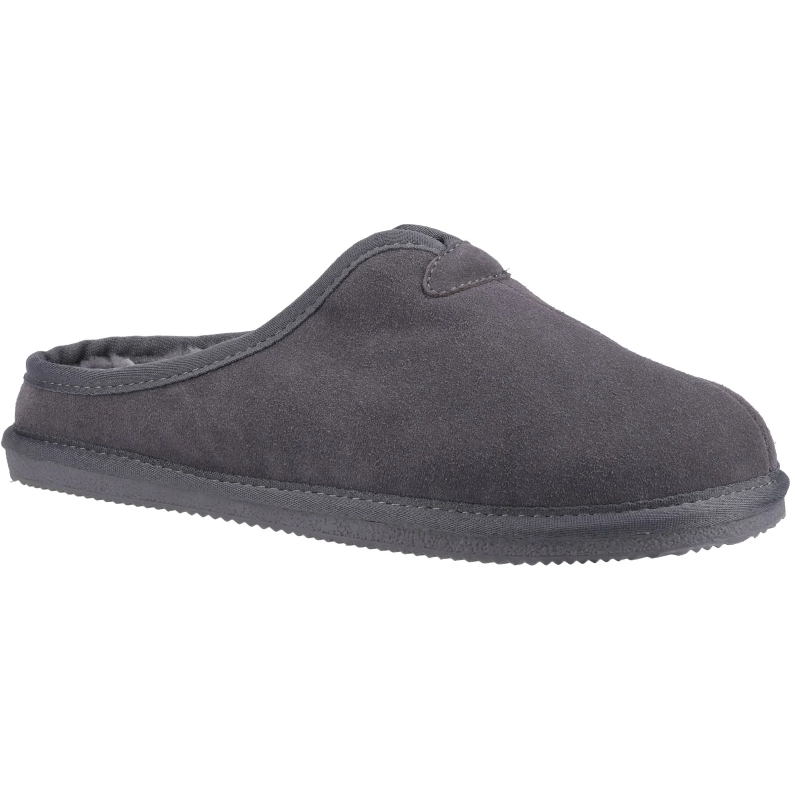 Hush Puppies Mens Conrad Slippers Grey - Image 5