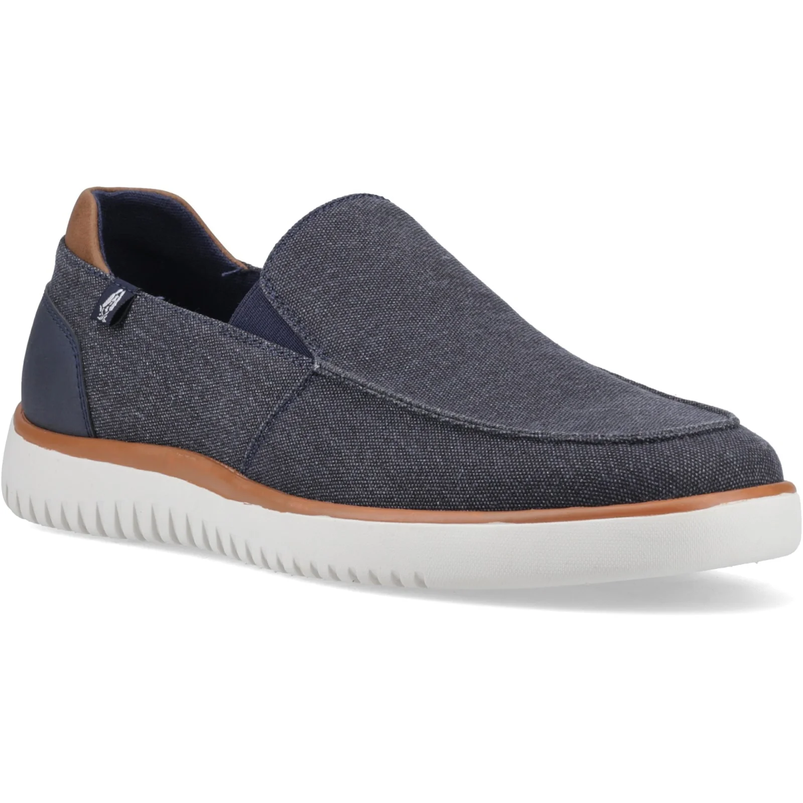 Hush Puppies Mens Damon Slip on Navy - Image 5