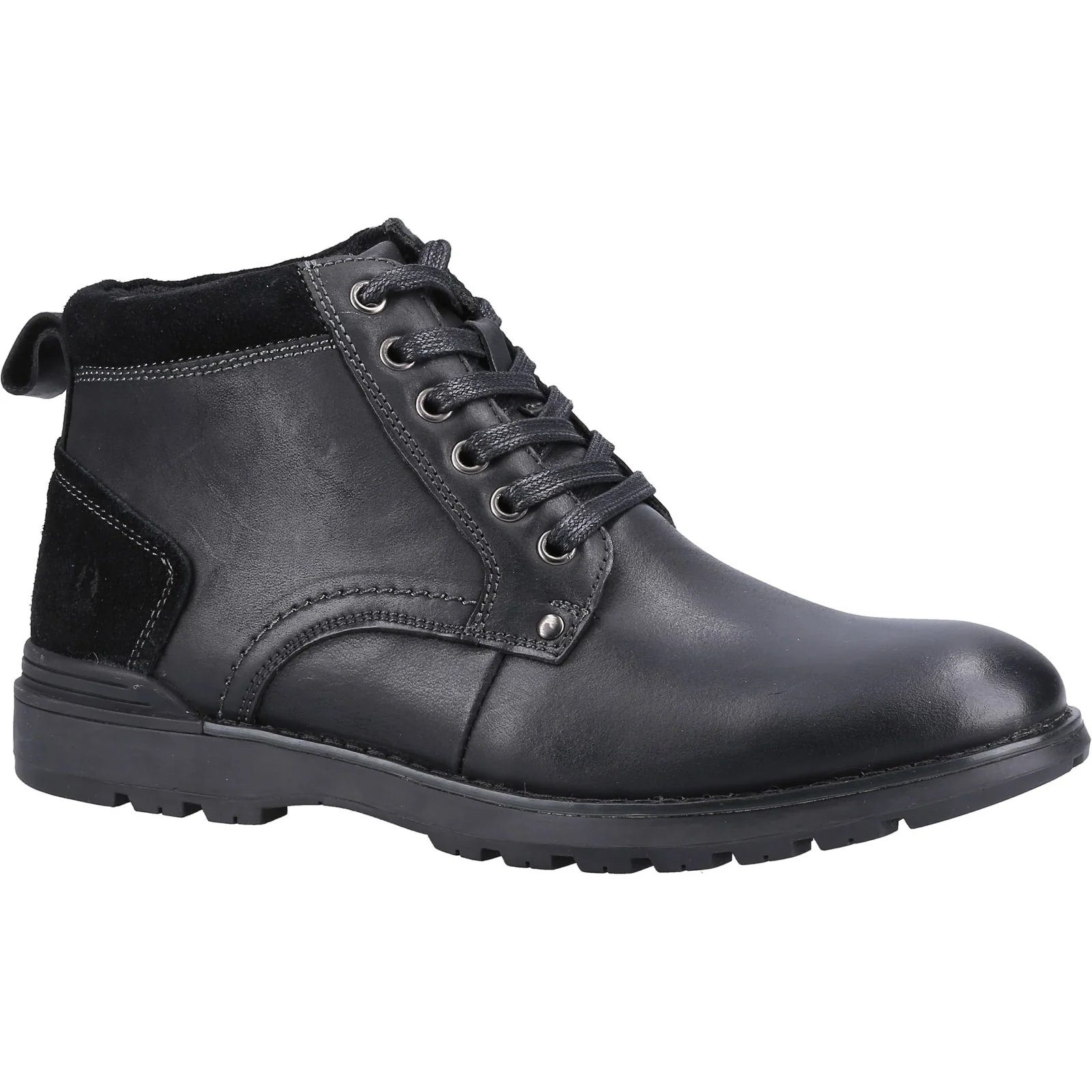 Hush Puppies Mens Dean Boot Black - Image 3