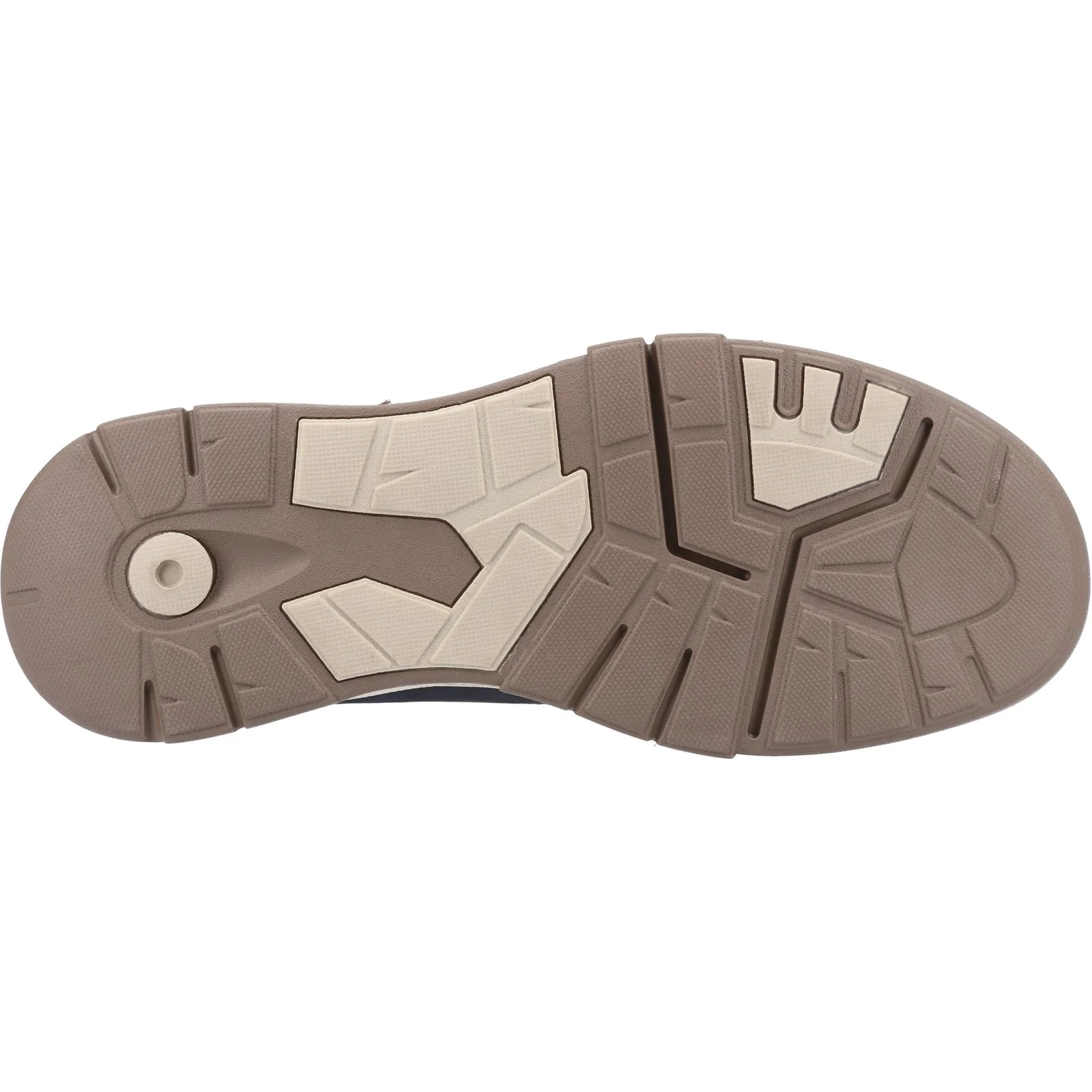 Hush Puppies Mens Fletcher Shoe Navy/Tan - Image 2
