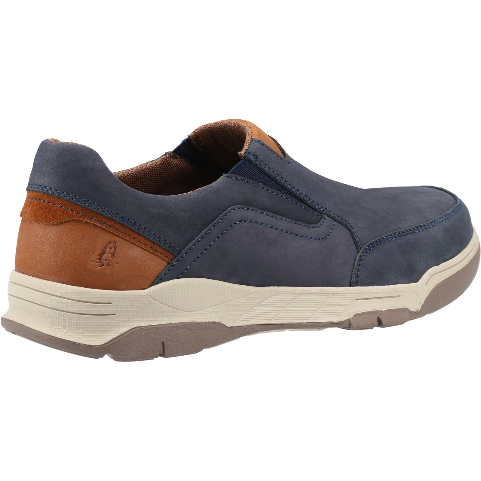 Hush Puppies Mens Fletcher Shoe Navy/Tan - Image 3