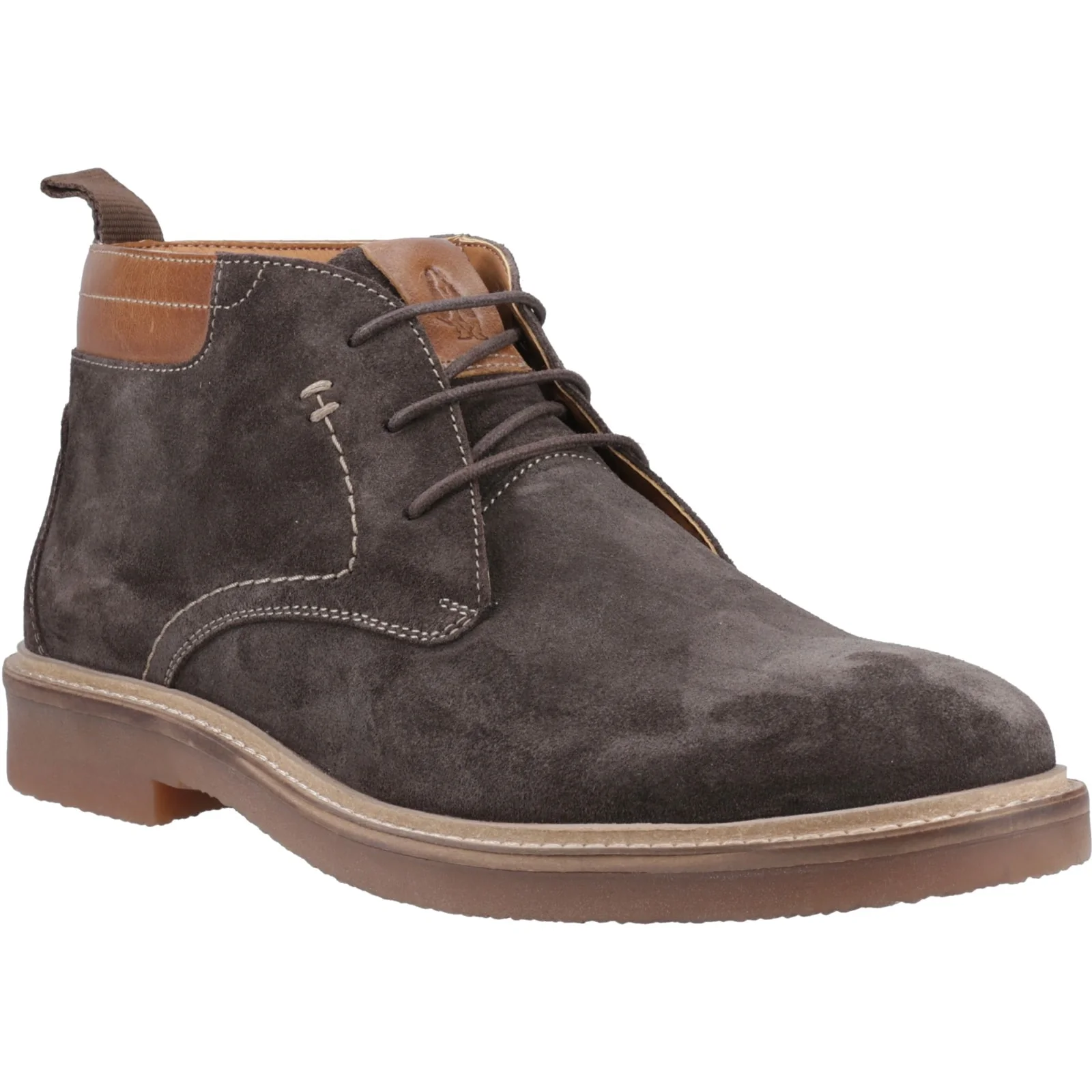 Hush Puppies Mens Gideon Chukka Boot Chocolate - Image 5