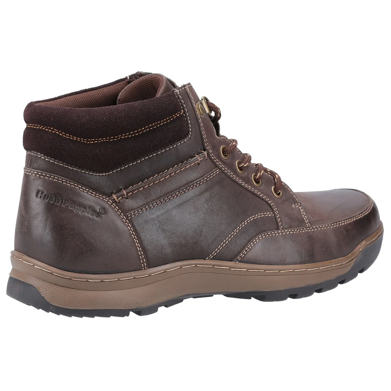 Hush Puppies Mens Grover Lace Boots TAN - Image 3