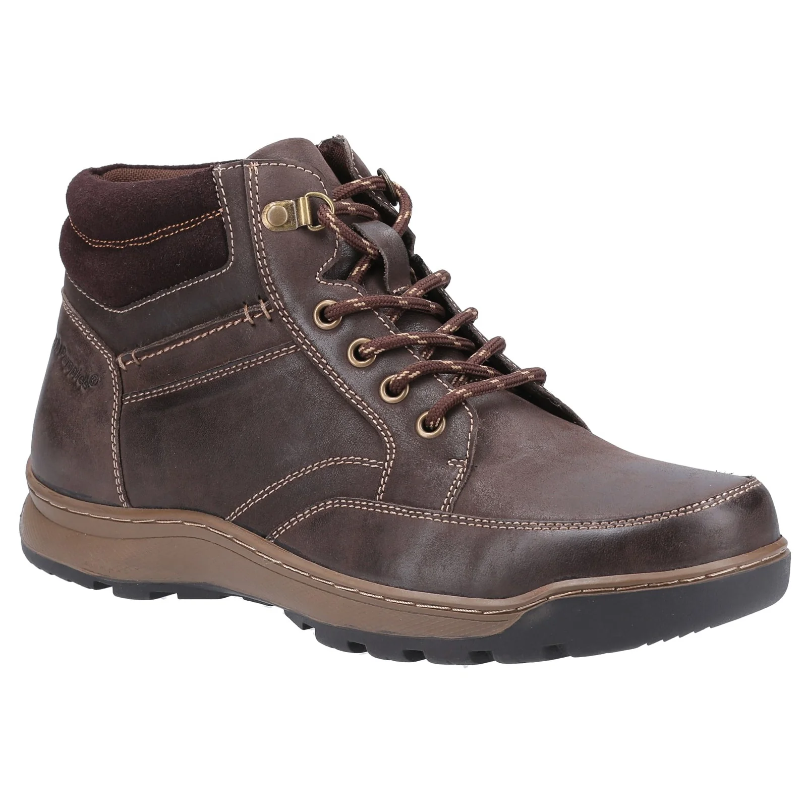 Hush Puppies Mens Grover Lace Boots TAN - Image 4