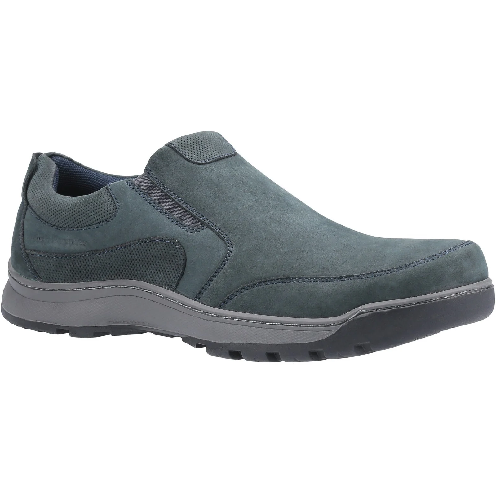 Hush Puppies Mens Jasper Trainer Navy Nubuck - Image 4