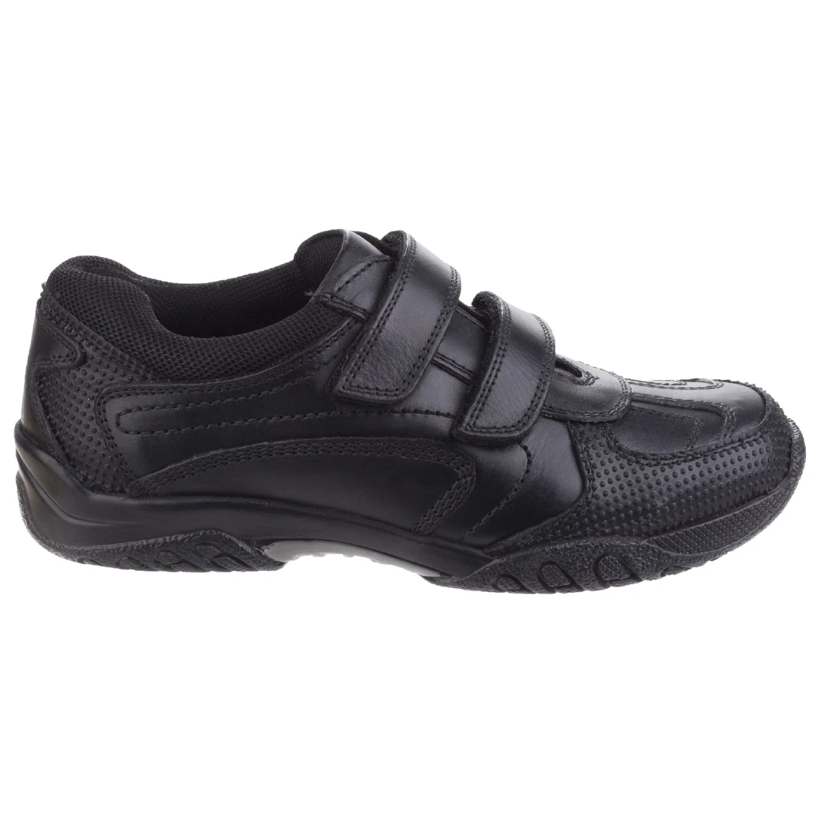 Hush Puppies Mens Jezza Senior School Shoe Black