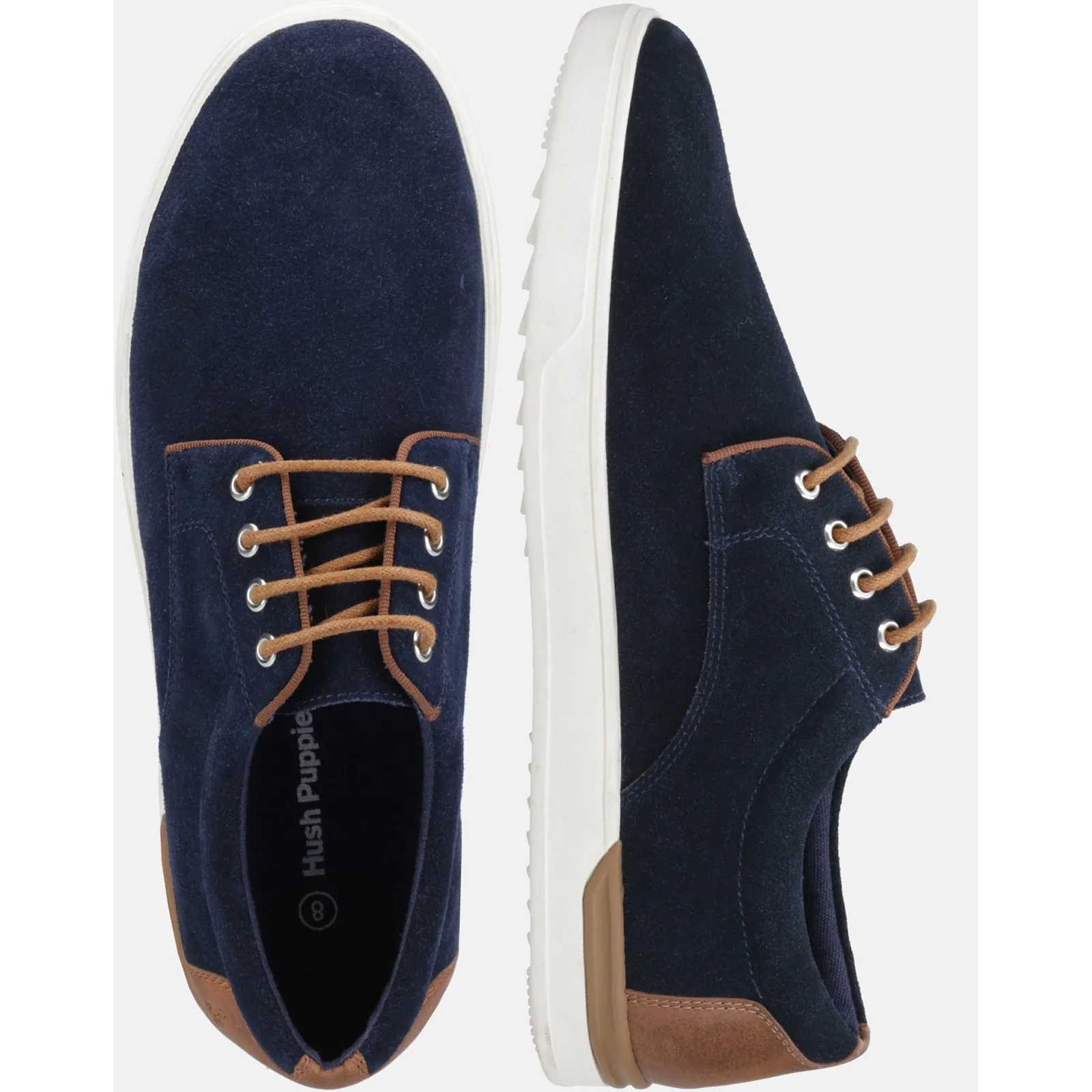 Hush Puppies Mens Joey Lace Up Shoe Navy - Image 5