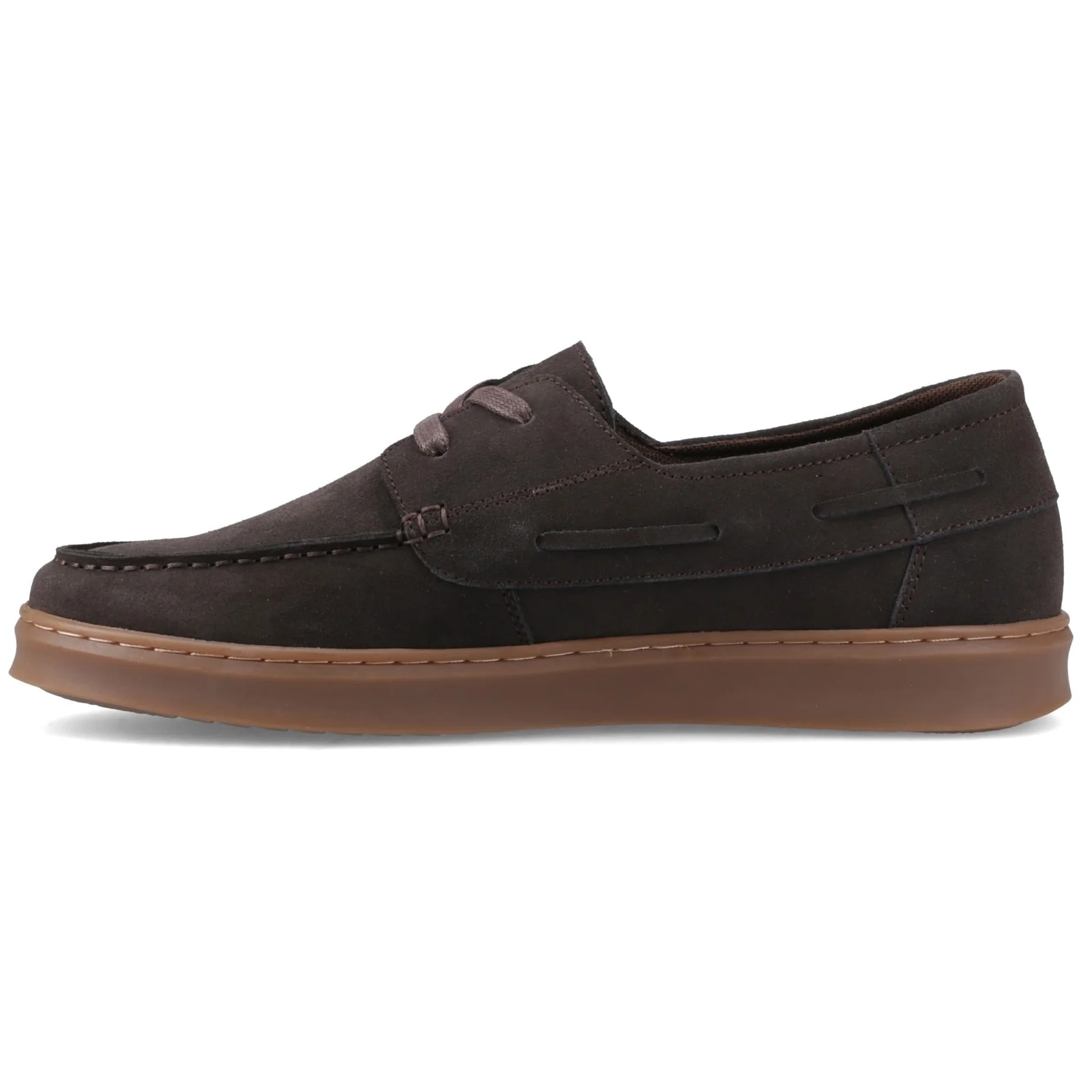 Hush Puppies Mens Madden Boat Shoe Chocolate - Image 2