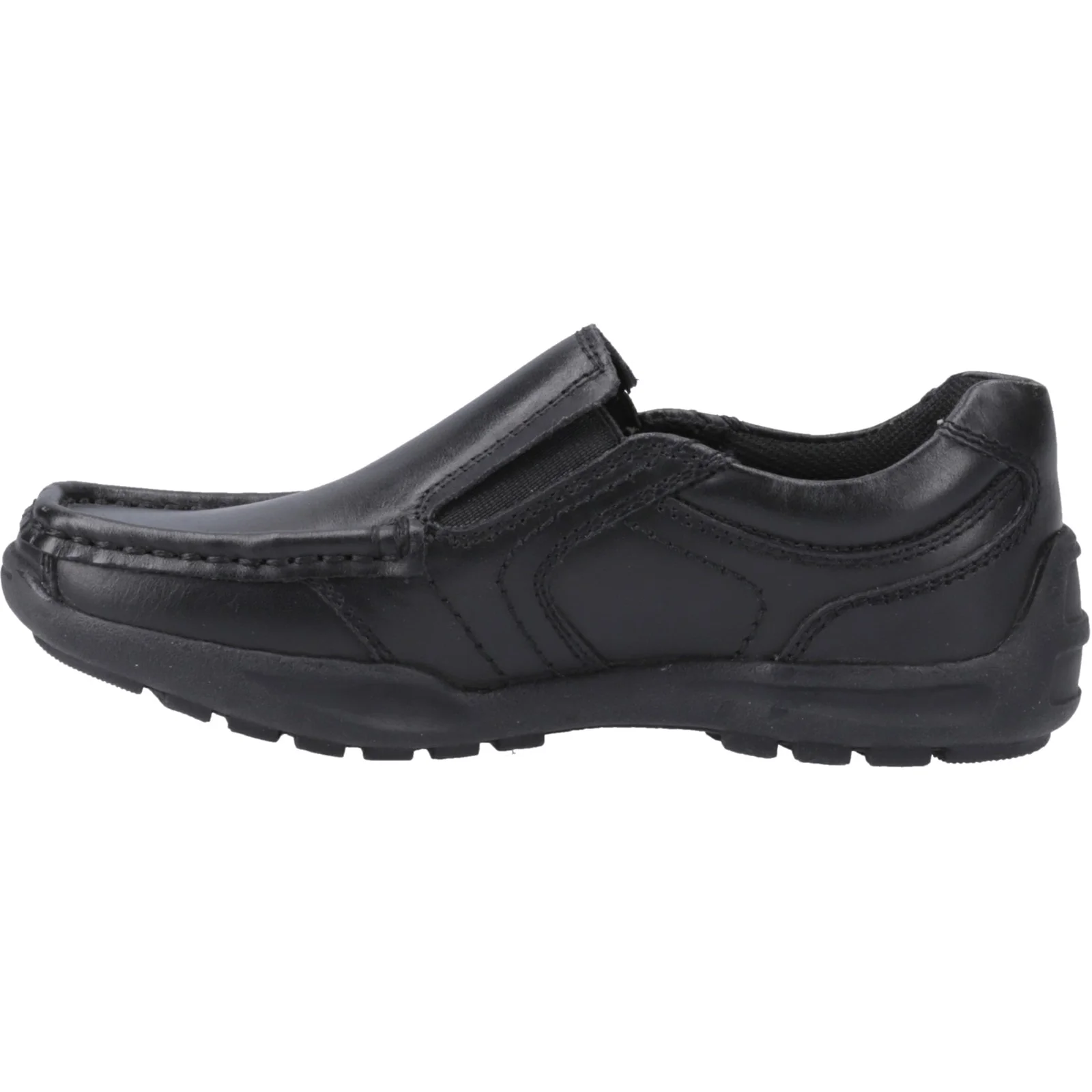Hush Puppies Mens Morgan Slip On Snr Black - Image 2