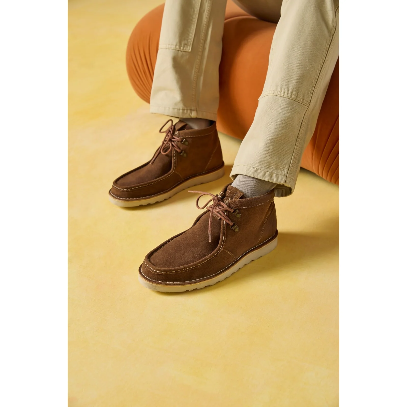 Hush Puppies Mens Oswald Boots Brown - Image 6