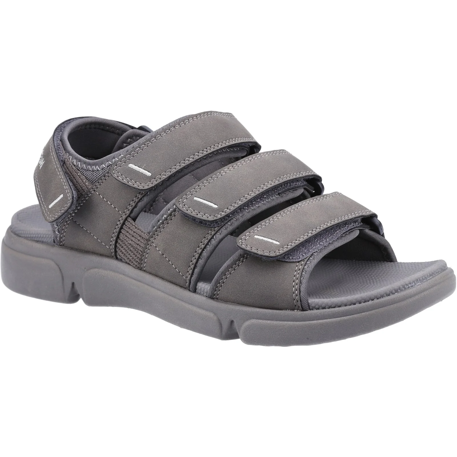 Hush Puppies Mens Raul Sandal Grey - Image 4
